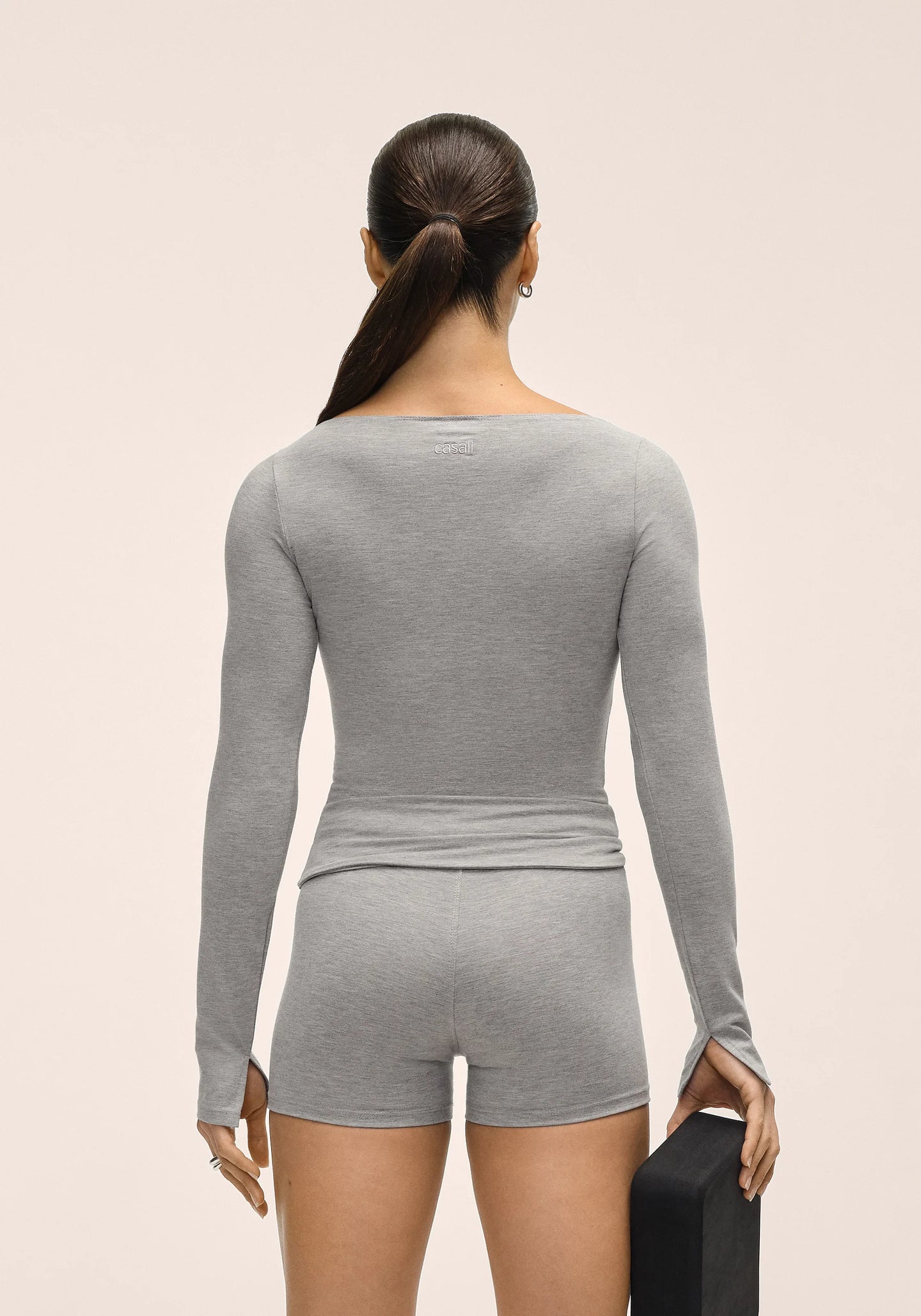 Sublime Boatneck Long Sleeve - Grey Melange