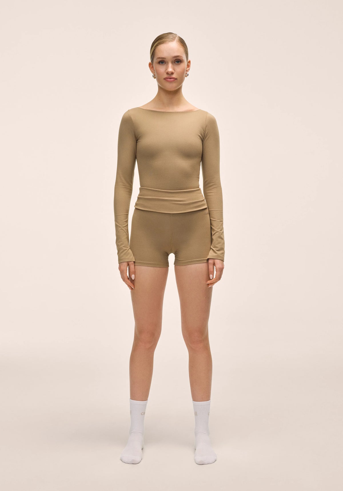 Sublime Boatneck Long Sleeve - Light Khaki