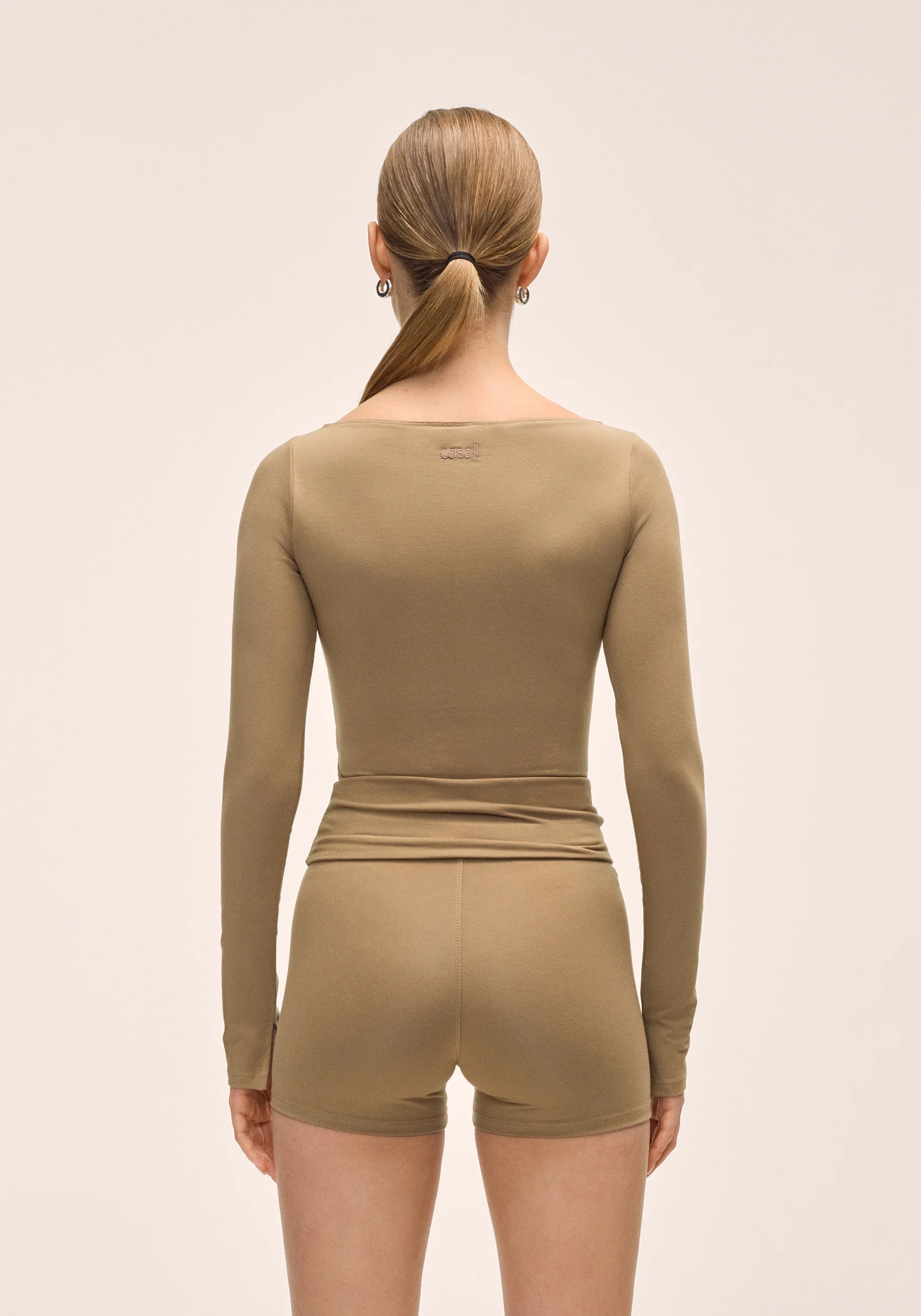 Sublime Boatneck Long Sleeve - Light Khaki