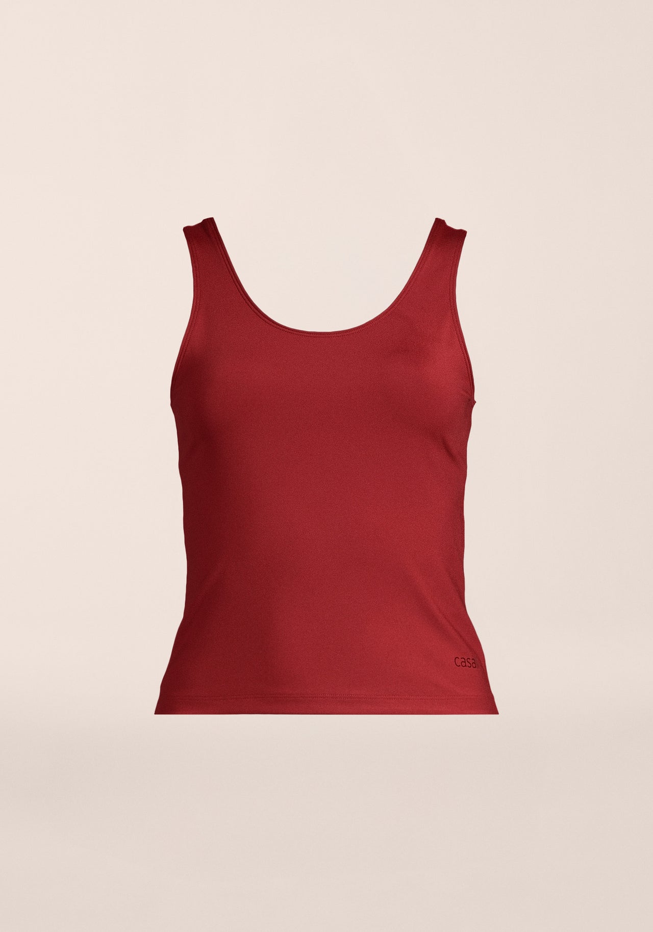 Scoop Tank - Maroon Red