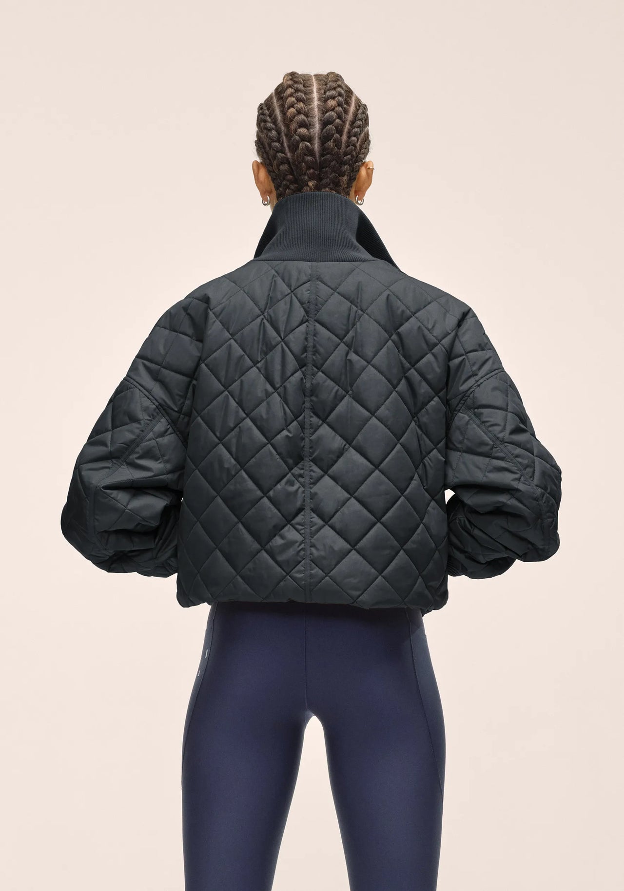 Nordic Quilted Jacket - Black
