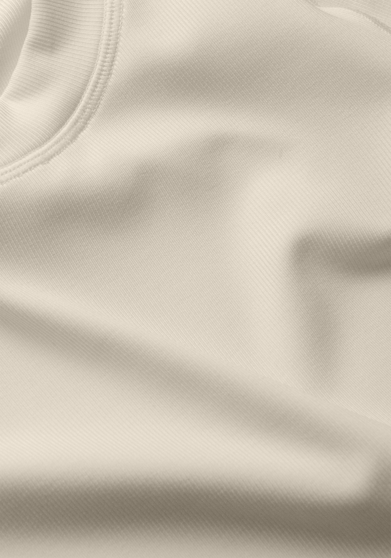 Defined Rib Tee - Cream