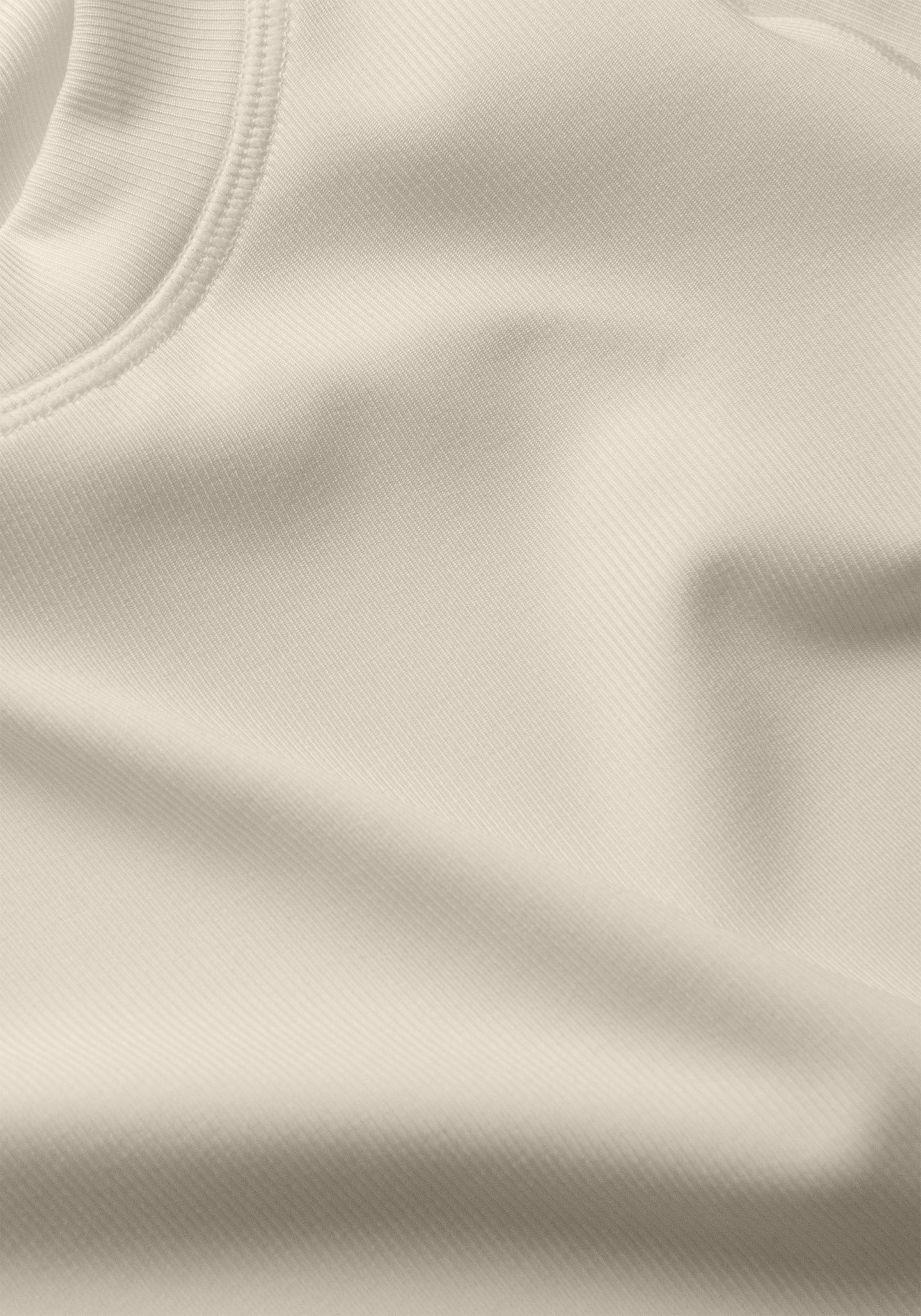 Defined Rib Tee - Cream