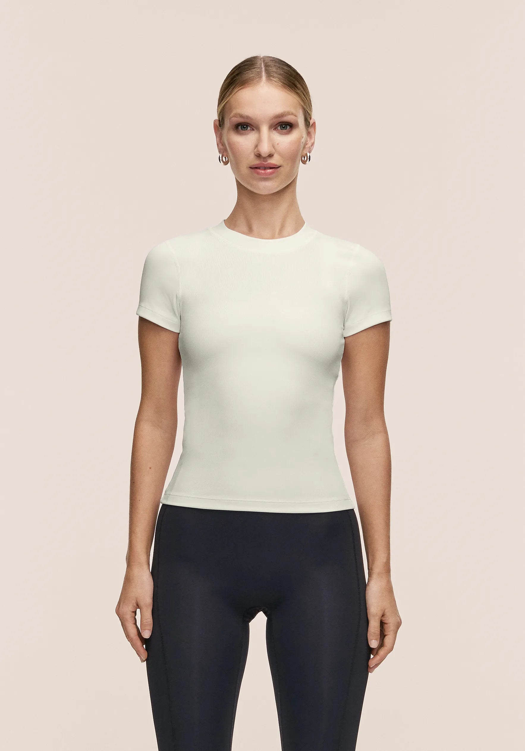 Defined Rib Tee - Black