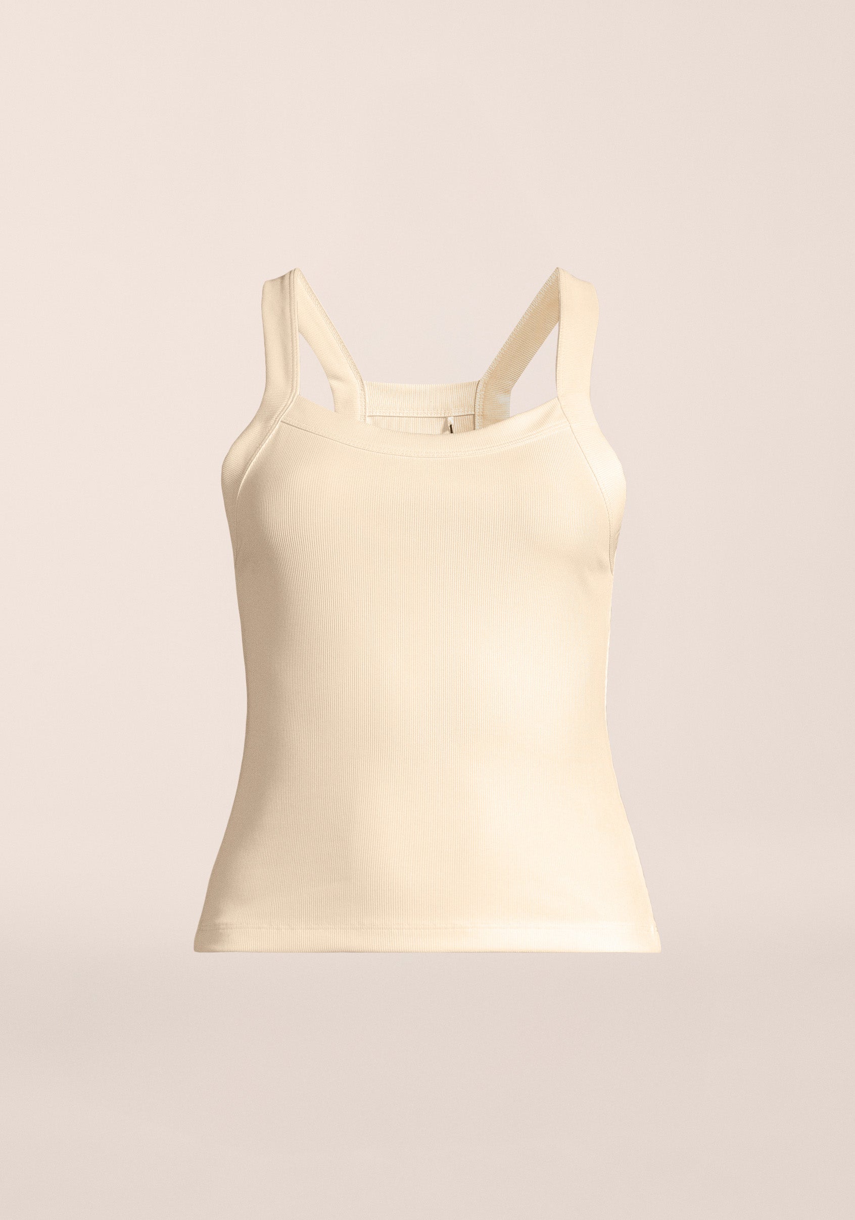 Defined Rib Tank - Cream