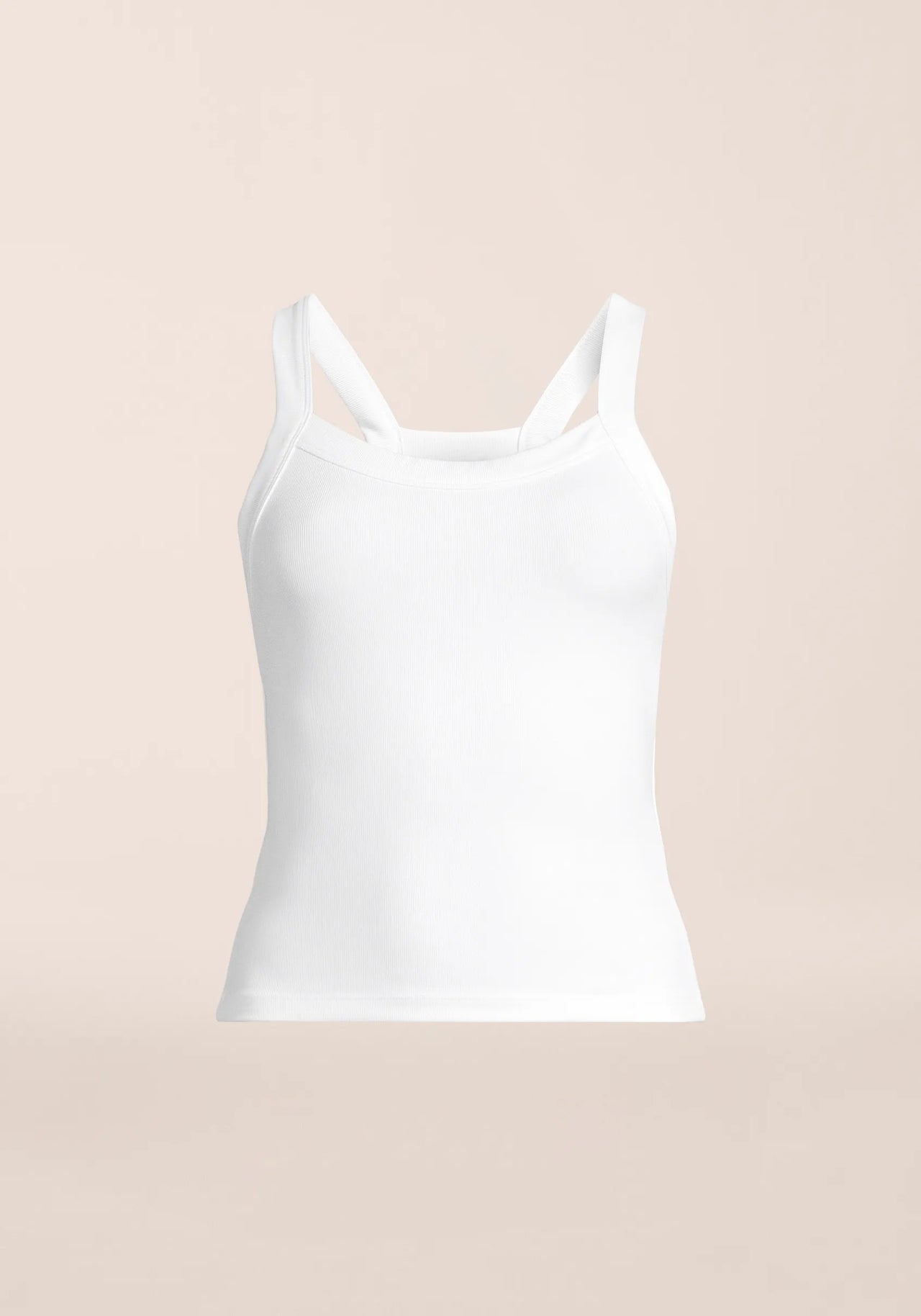 Defined Rib Tank - White