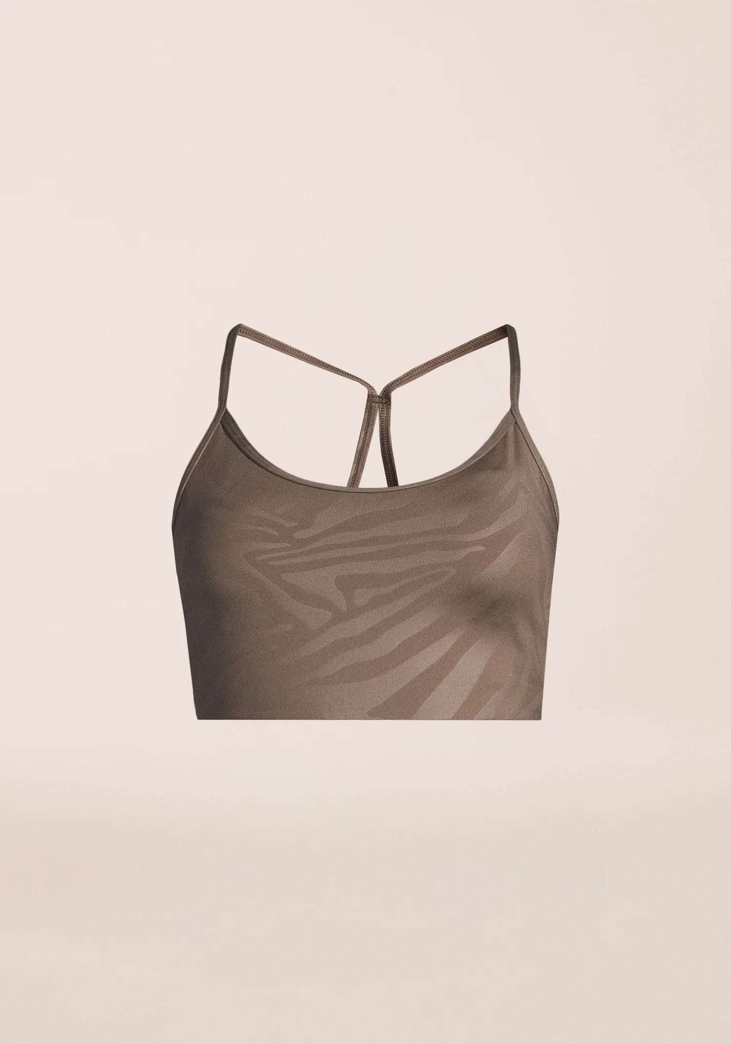 Sleek Strappy Sports Bra Printed - Zebra Khaki