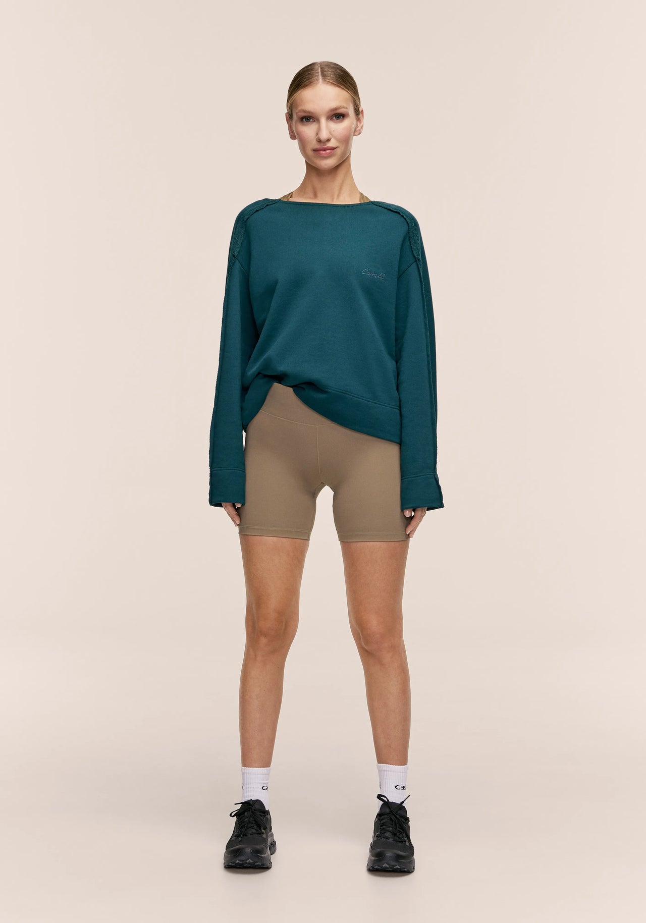 Essential Regular Waist Biker - Light Khaki