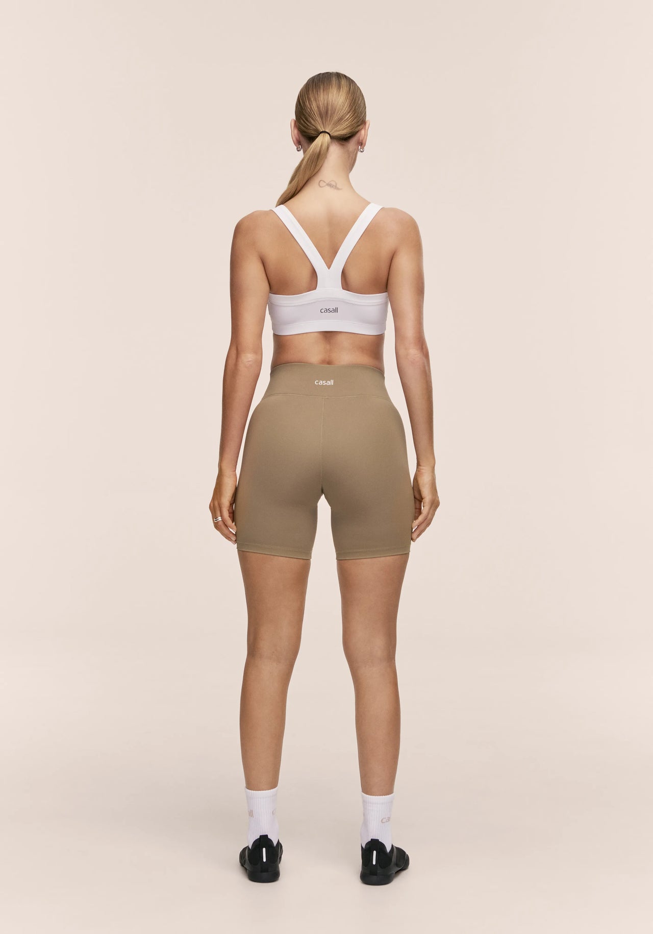 Essential Regular Waist Biker - Light Khaki