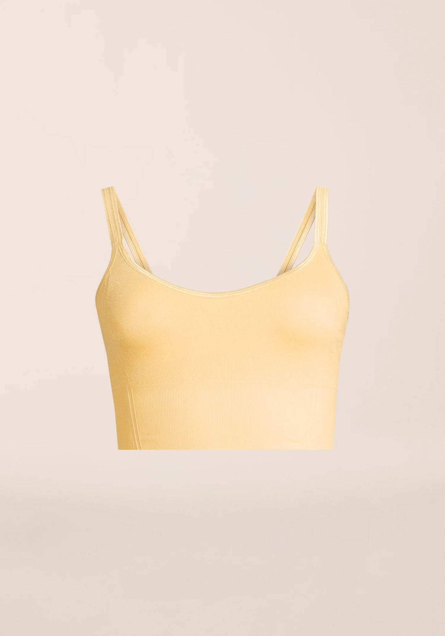 Shiny Seamless Rib Top - Online Exclusive - Soul Yellow