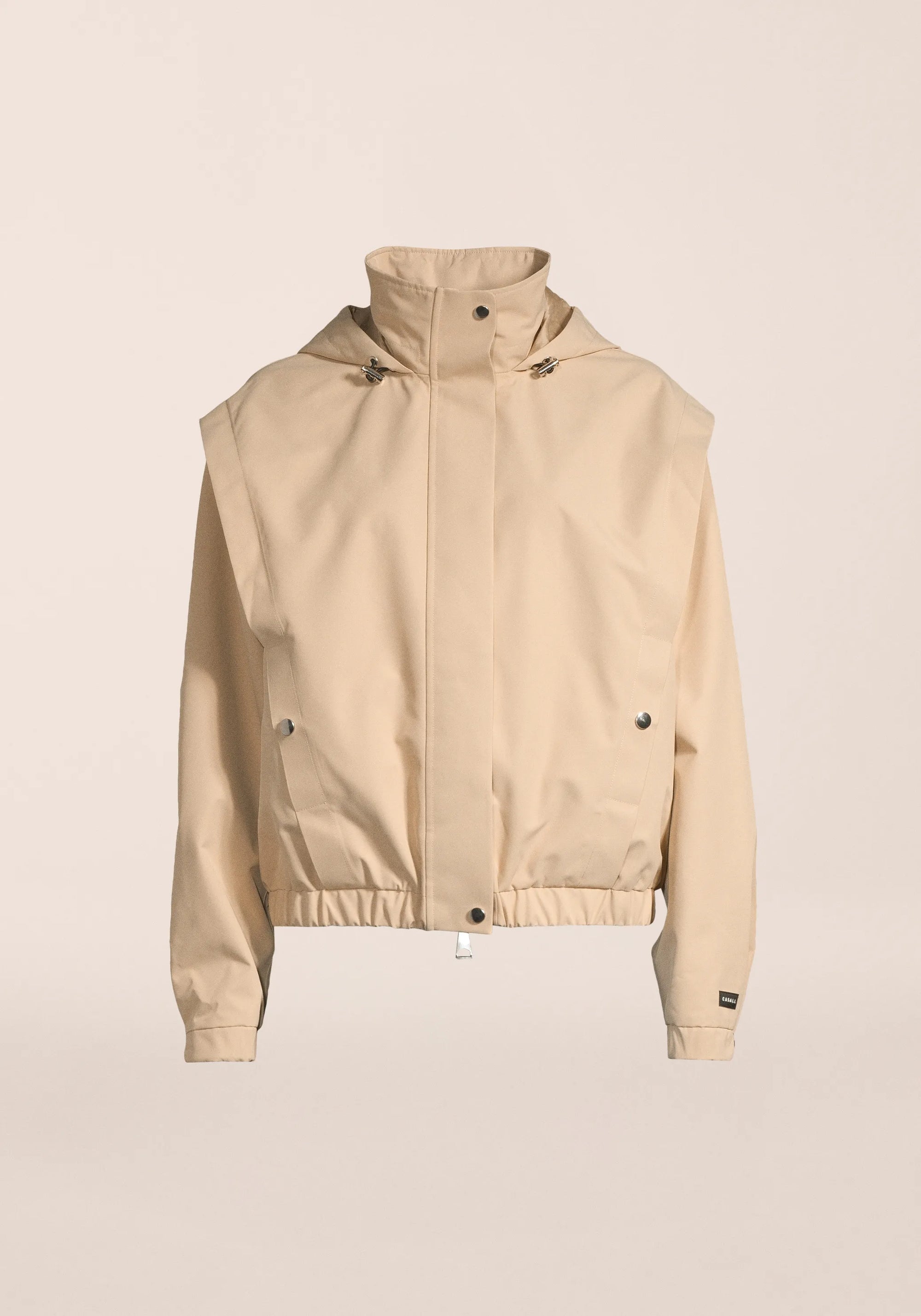 Scandi Bomber Rain Jacket - Sand Beige