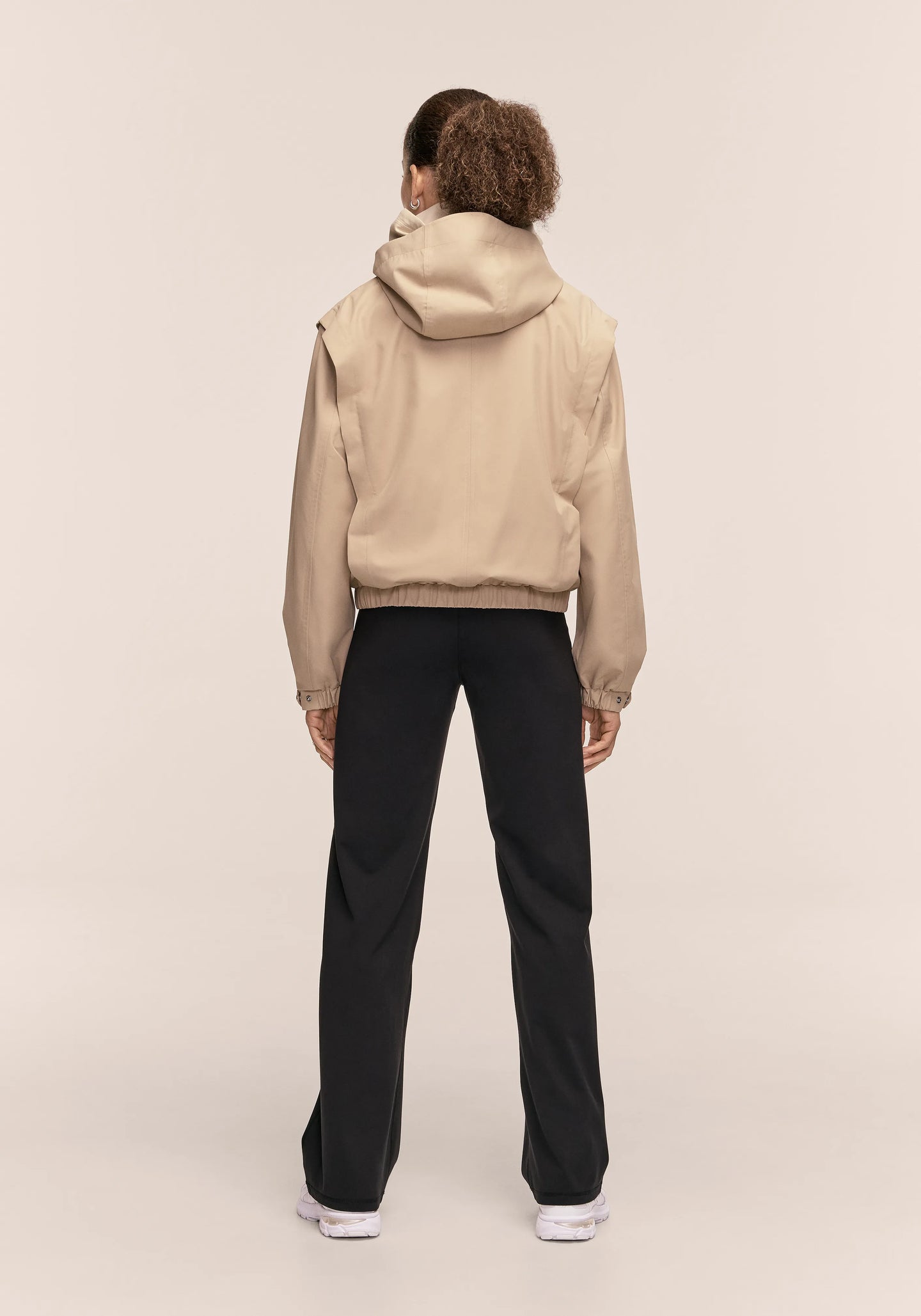 Scandi Bomber Rain Jacket - Sand Beige