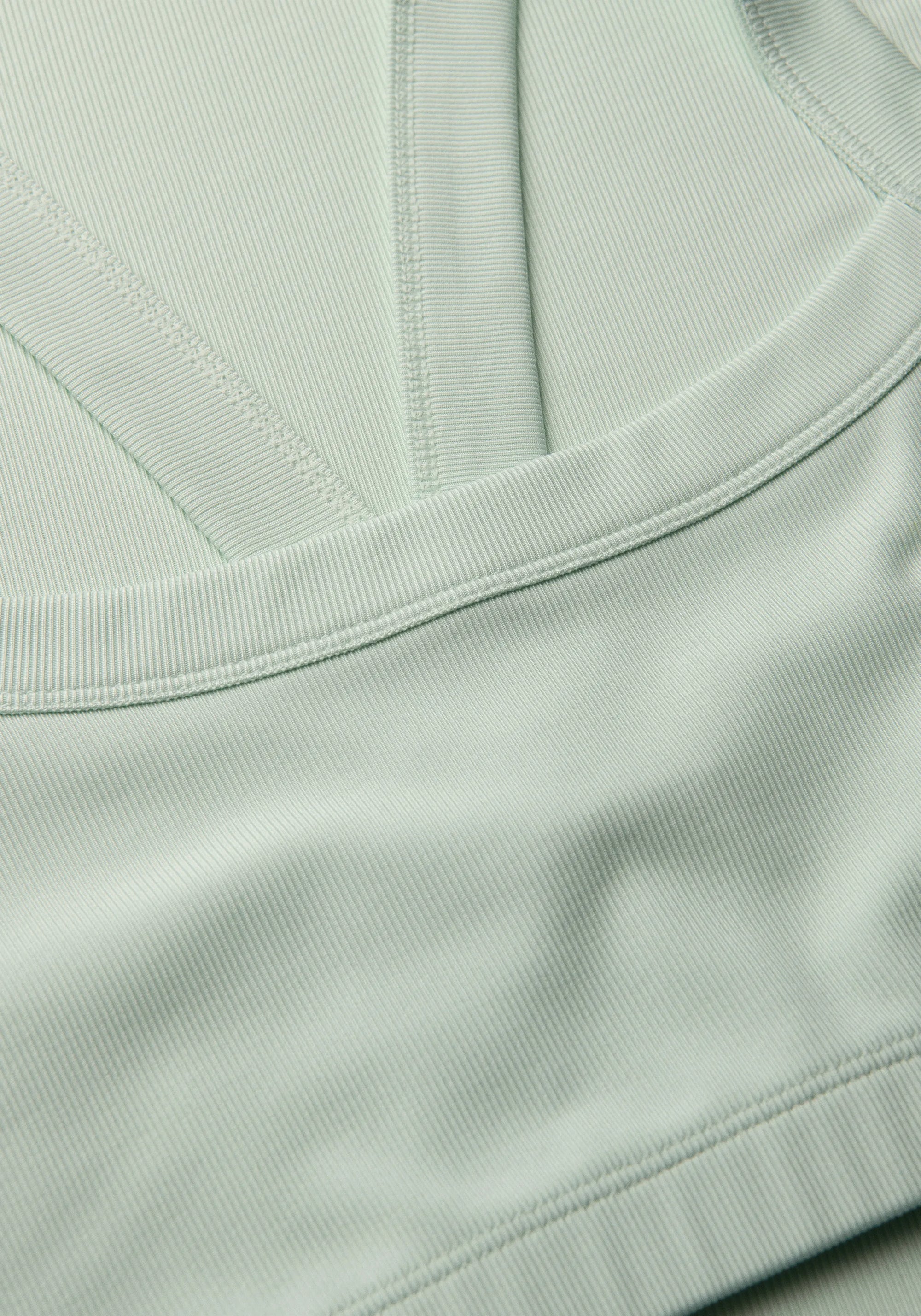 Defined Rib Sport Top - Misty Green