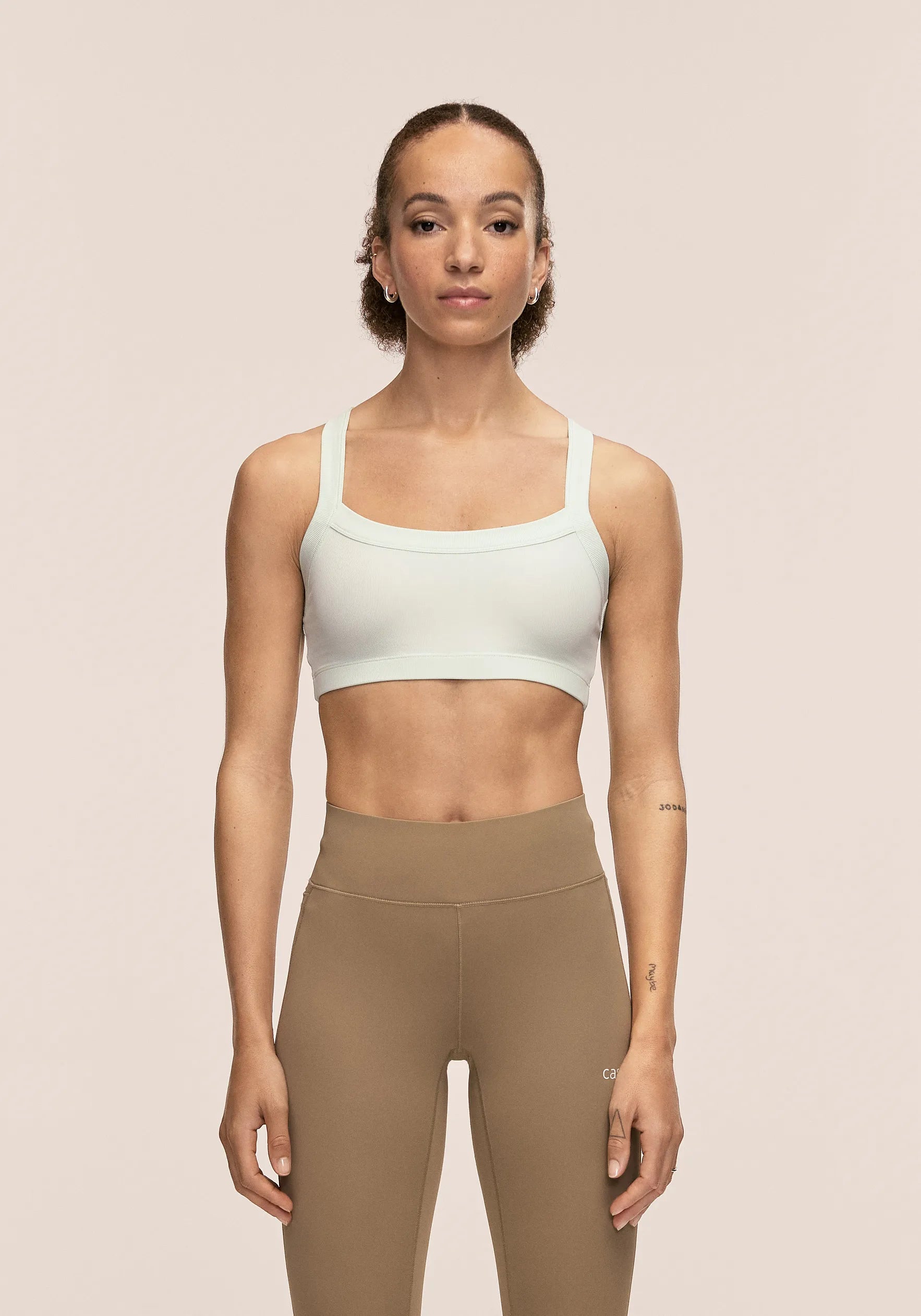 Defined Rib Sport Top - Misty Green