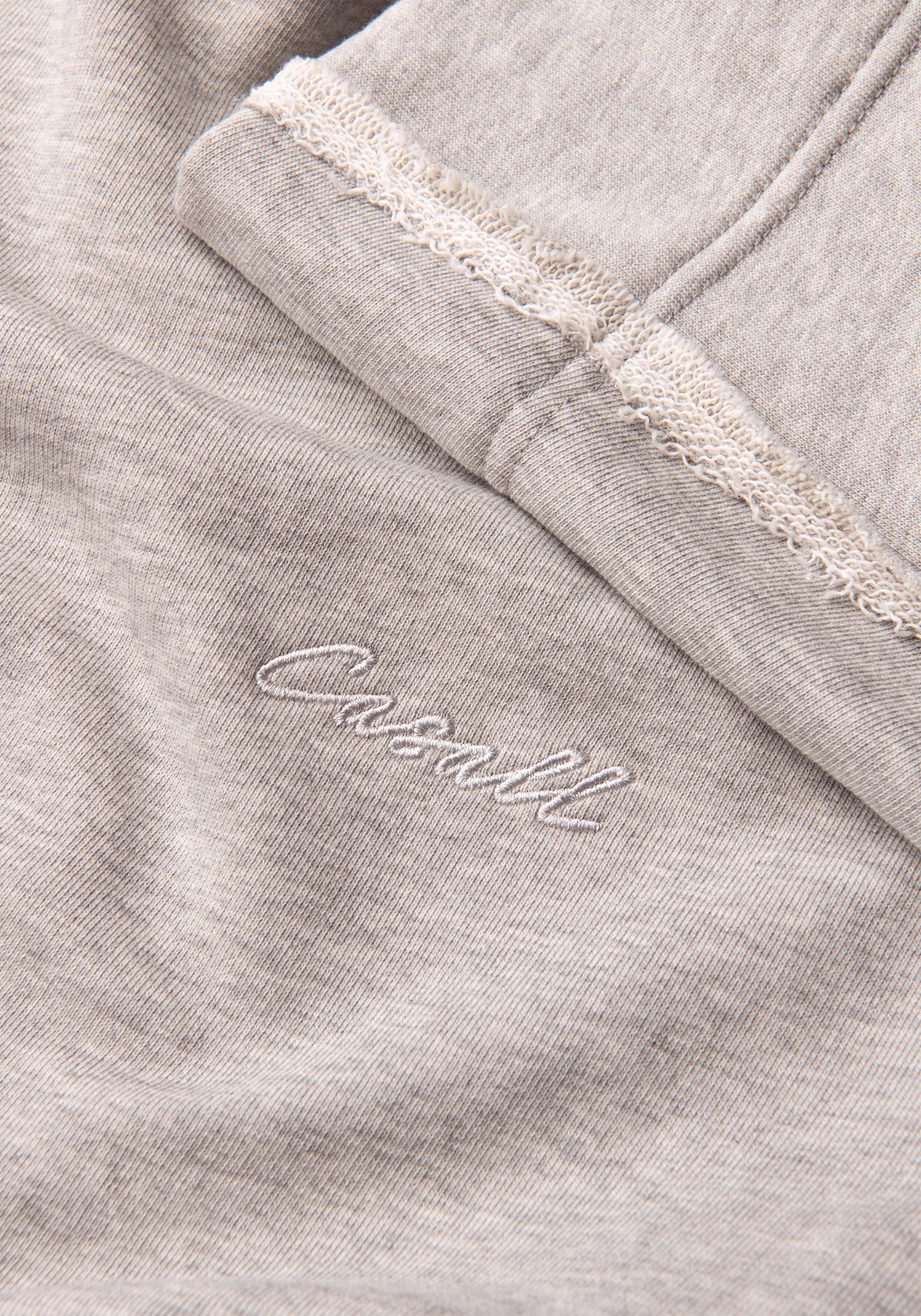 Reversed Seam Terry Crew - Grey Melange