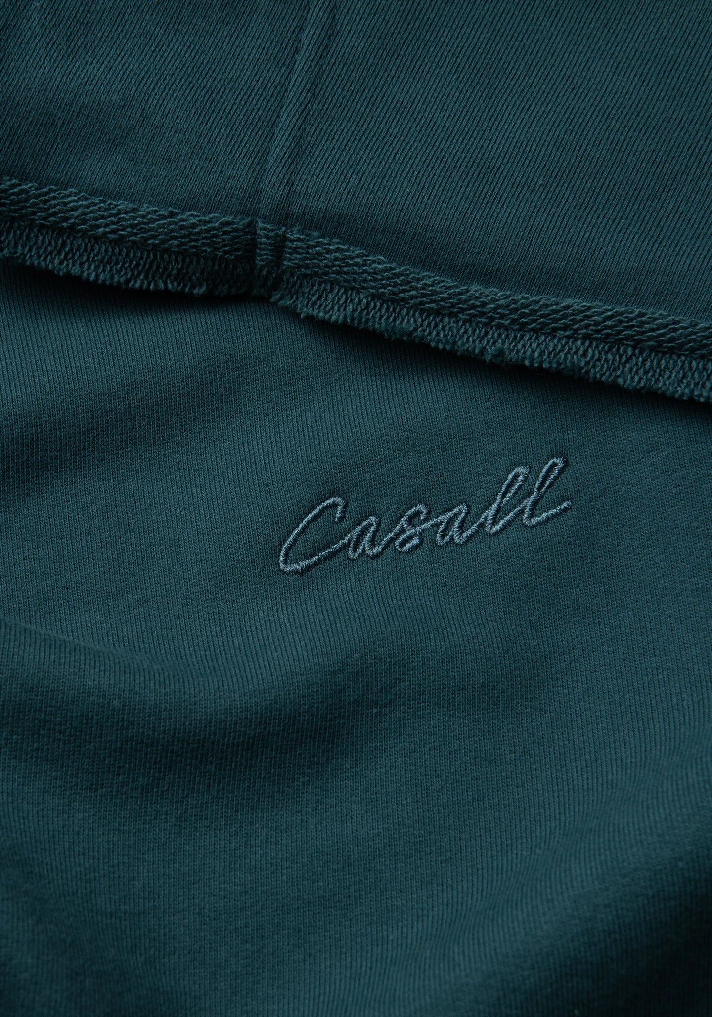 Reversed Seam Terry Crew - Ocean Teal