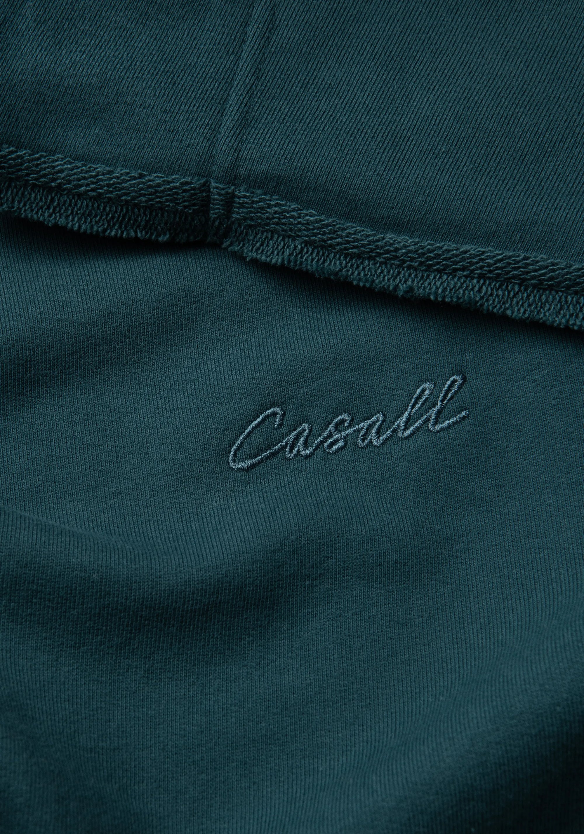 Reversed Seam Terry Crew - Ocean Teal