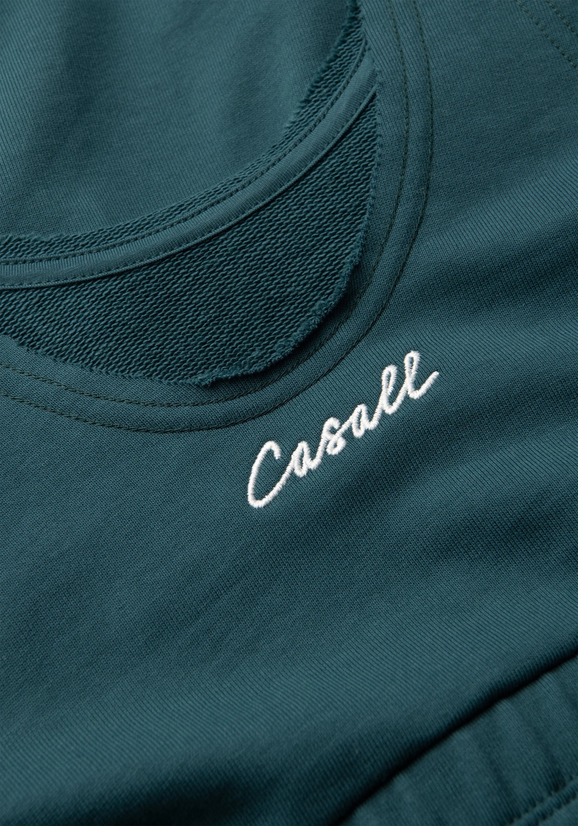 Reversed Seam Terry Top - Ocean Teal