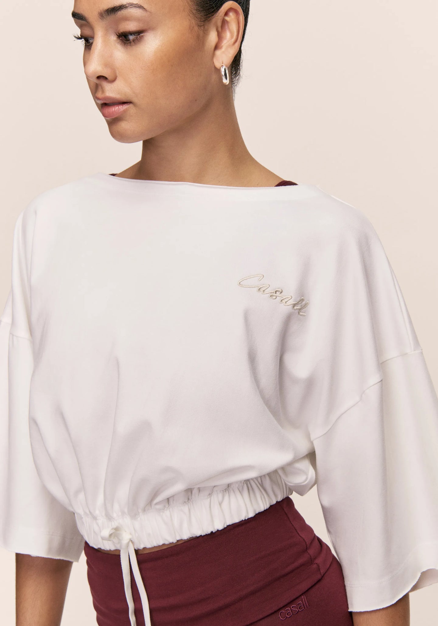 Heavy Cotton Crop Tee - White