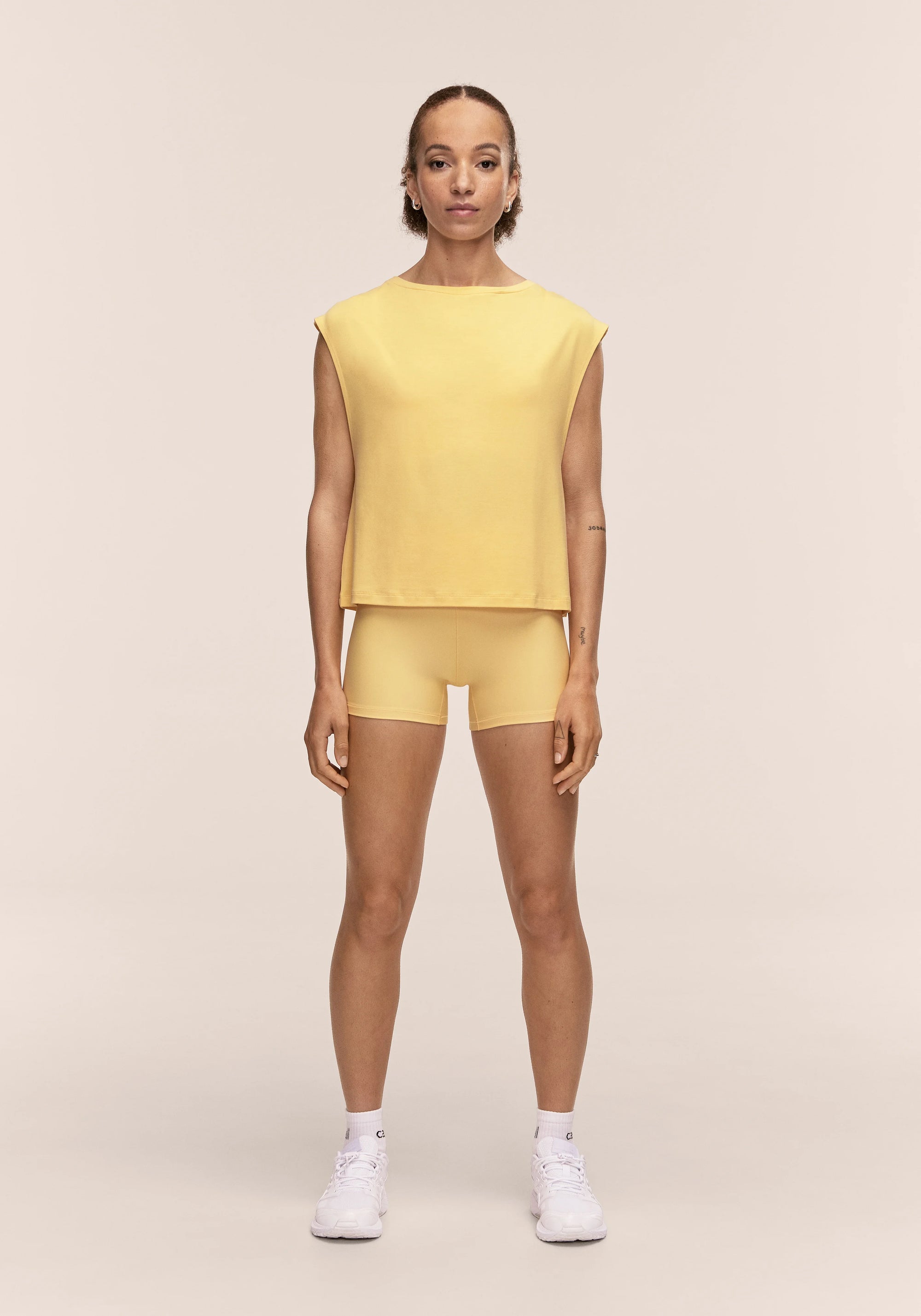 Delight Boatneck Loose Tank - Soul Yellow