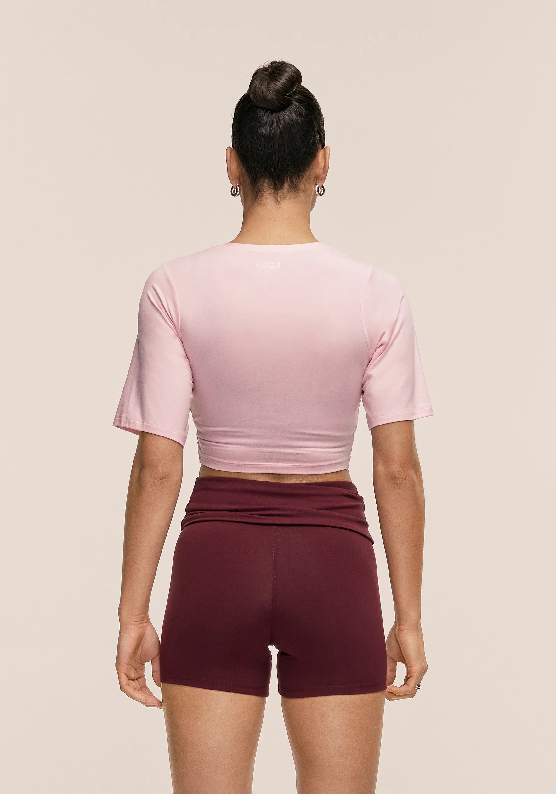 Delight Cropped Wrap Top - Lush Pink