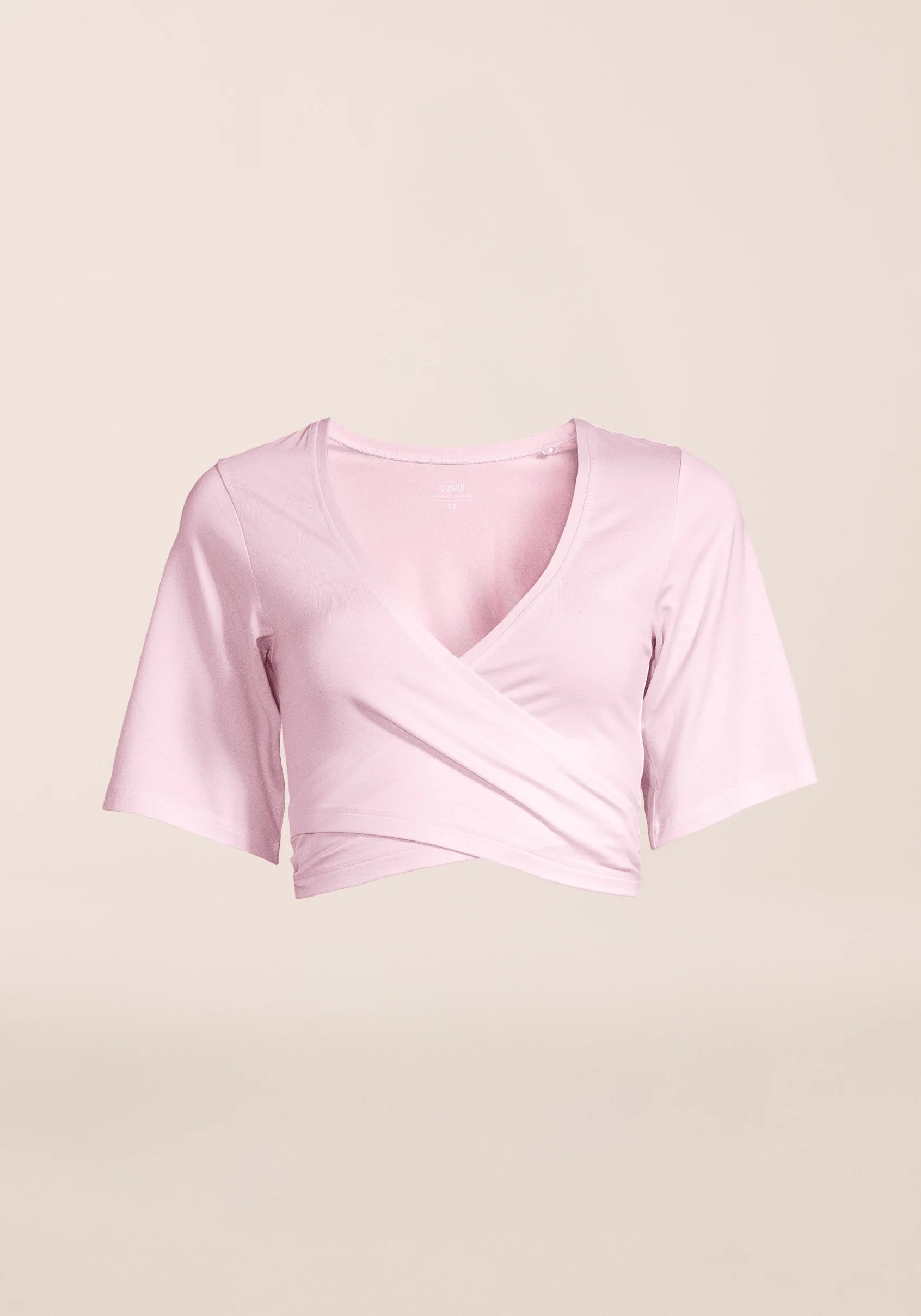 Delight Cropped Wrap Top - Lush Pink