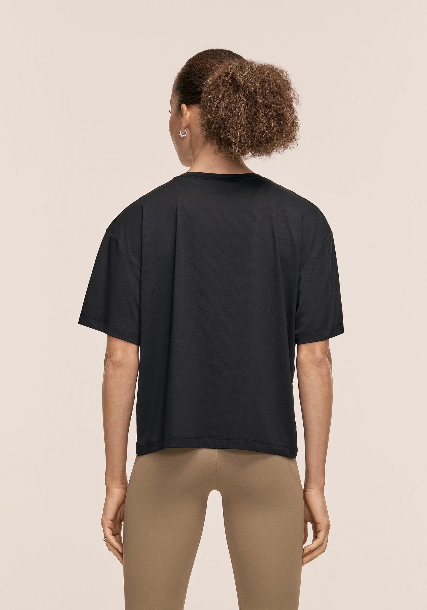 Laser Mesh Tee - Black