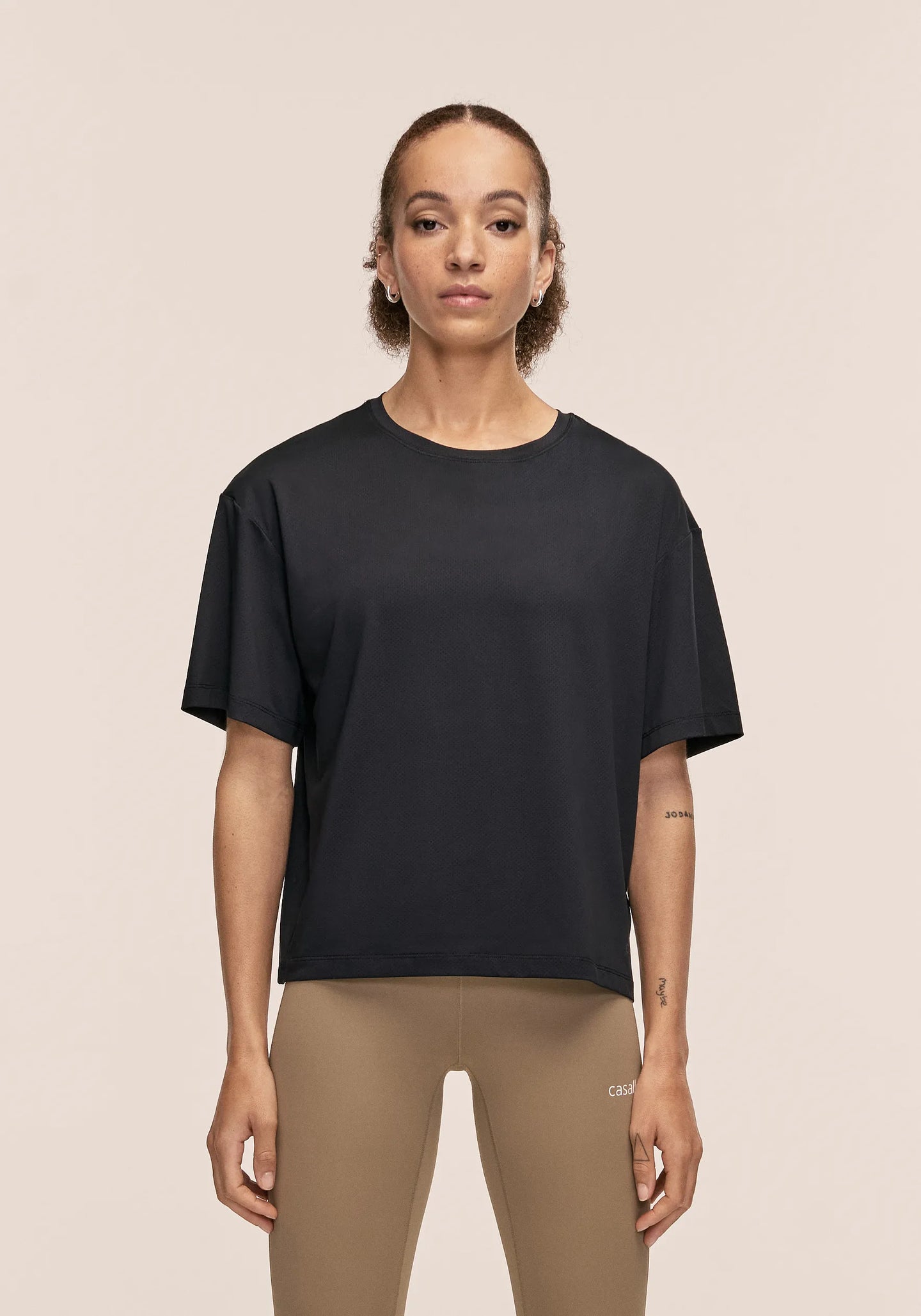 Laser Mesh Tee - Black