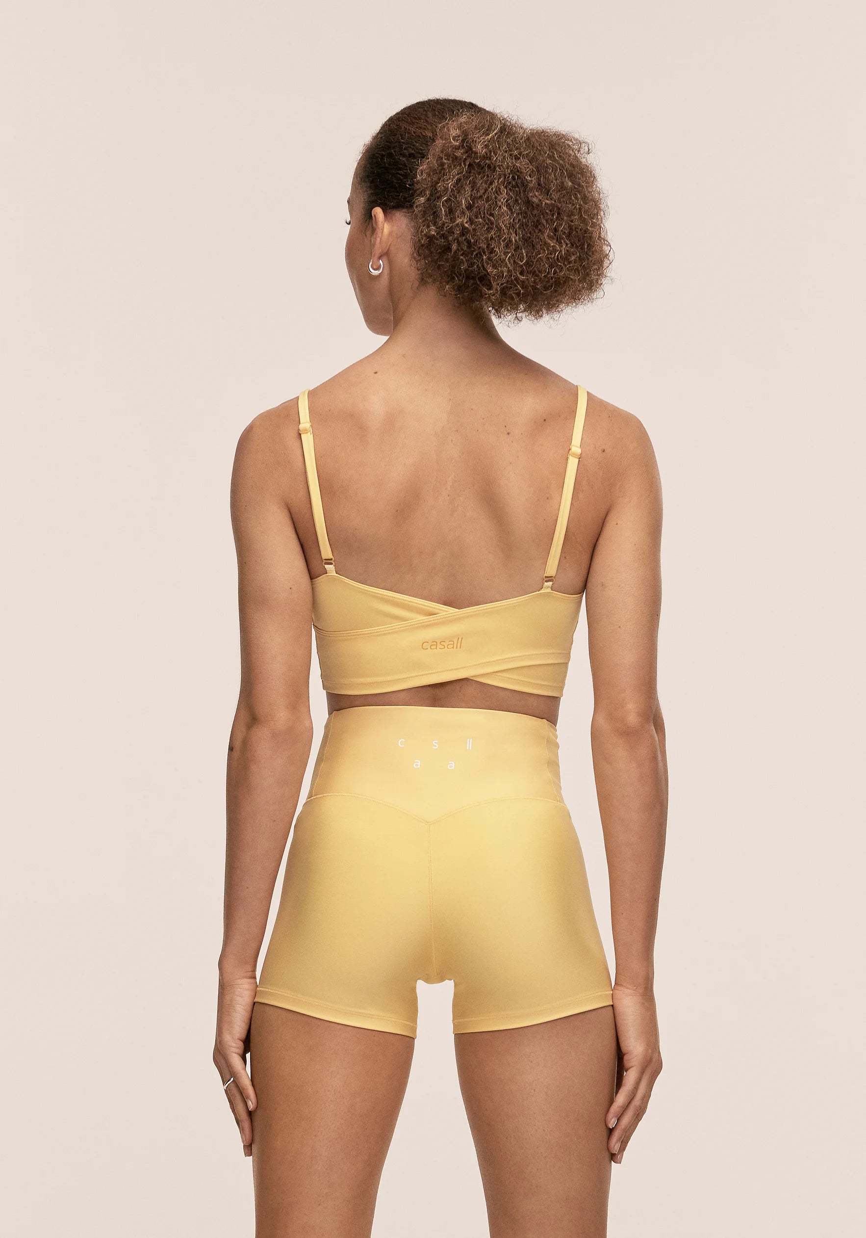 Cross Overlap Sports Top - Soul Yellow