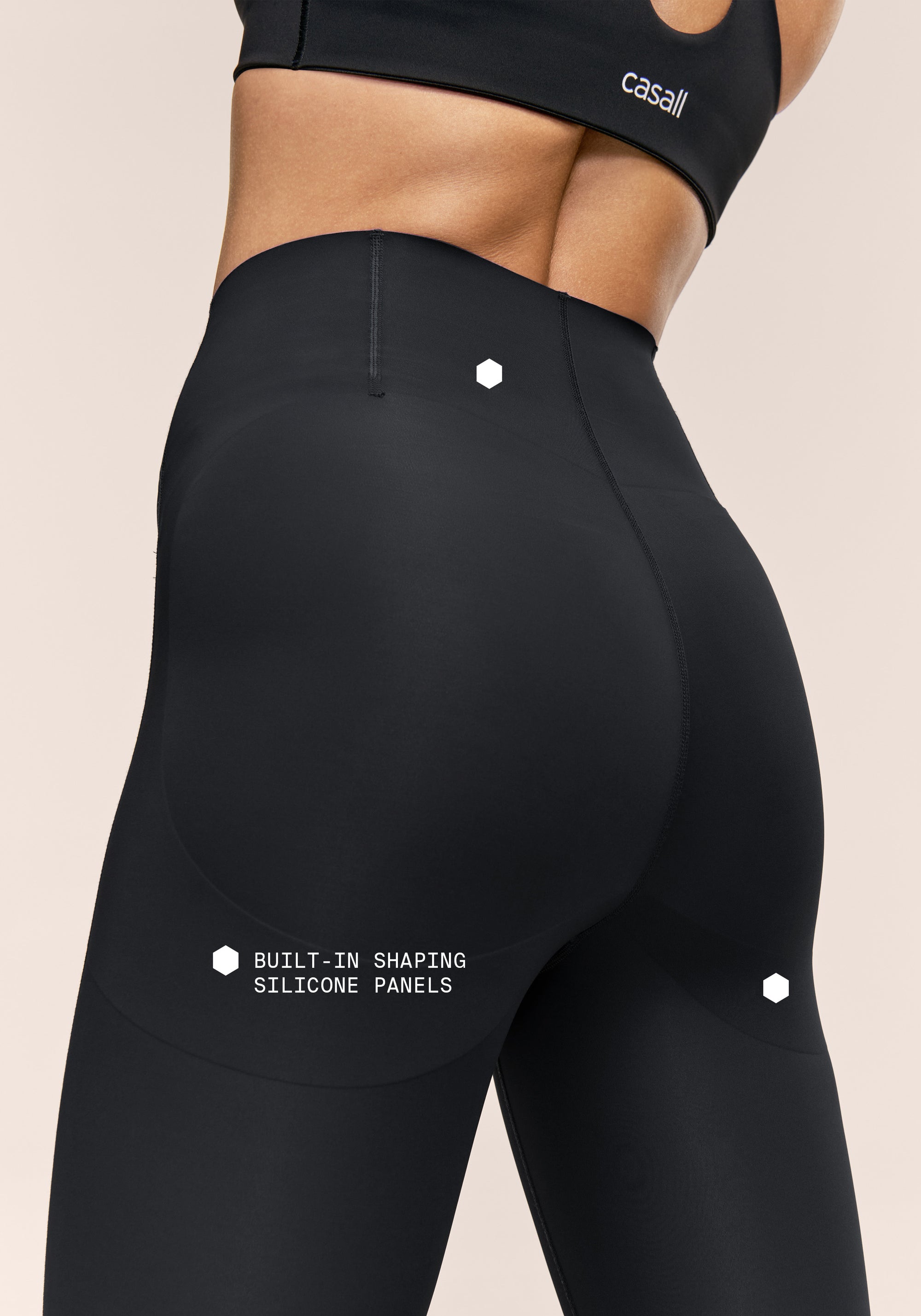 Silhouette High Waist Tights - Black