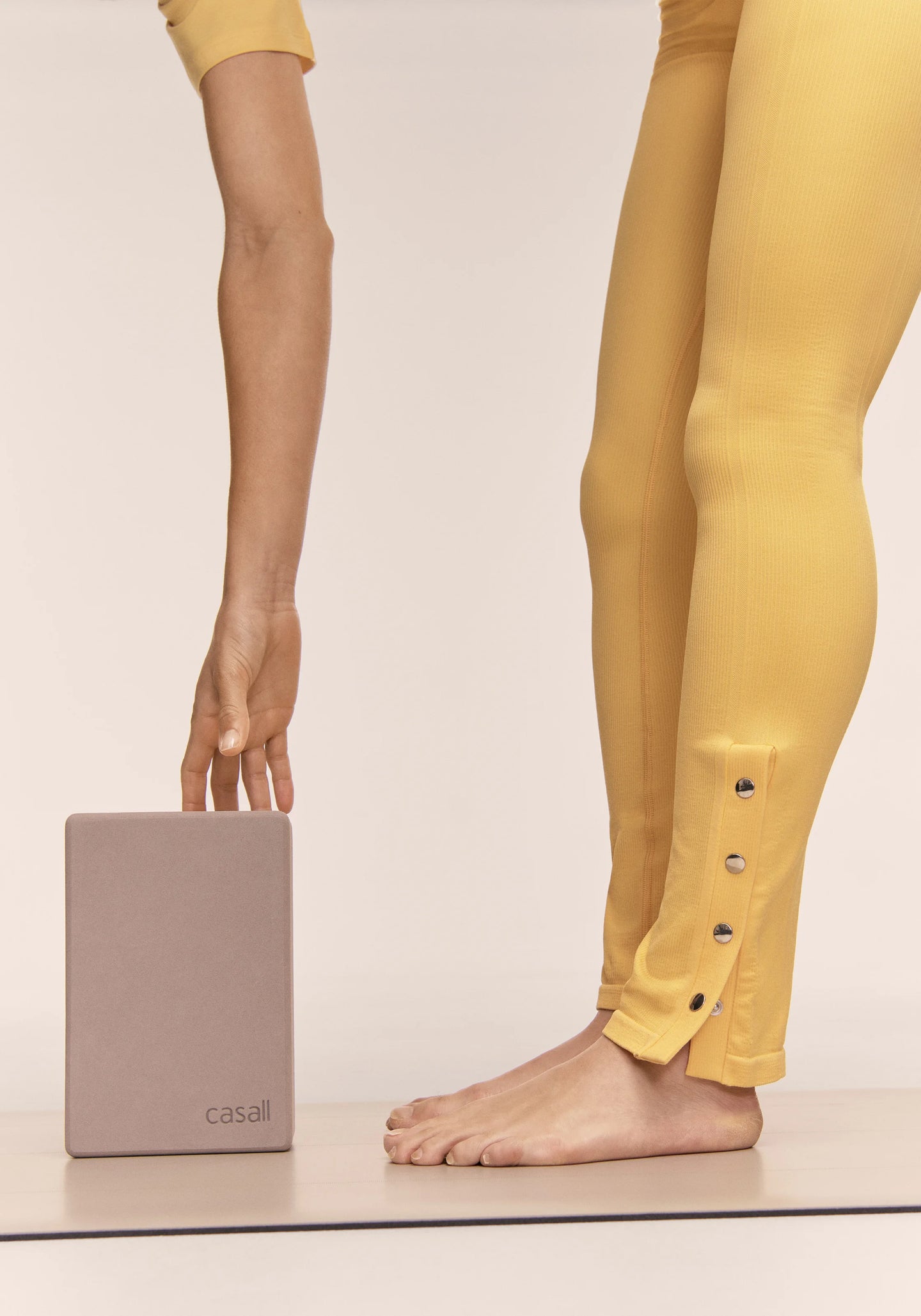 Seamless Rib Slit Pants - Online Exclusive - Soul Yellow