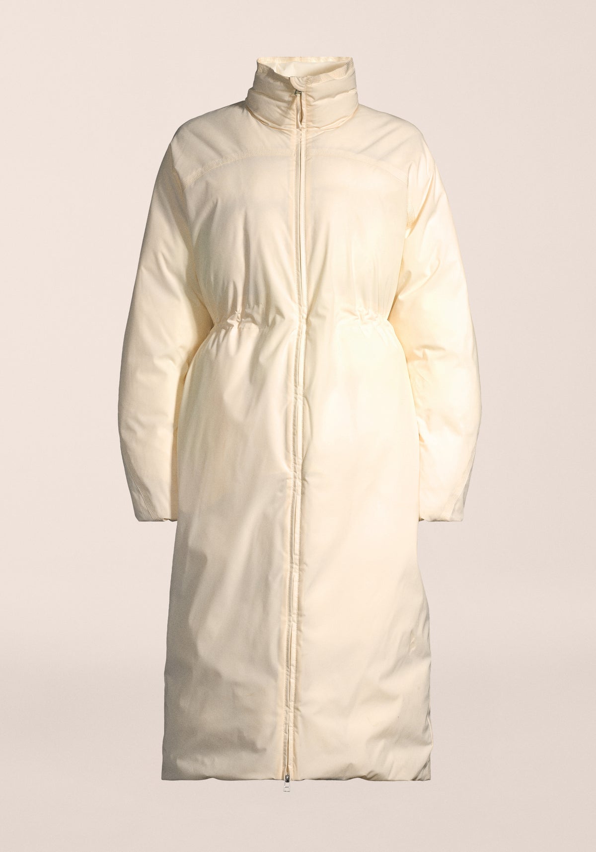 Haven Padded Zip Coat - Cream