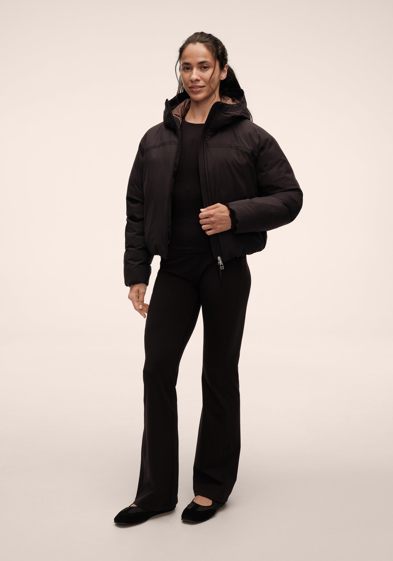 Haven Padded Short Jacket - Black