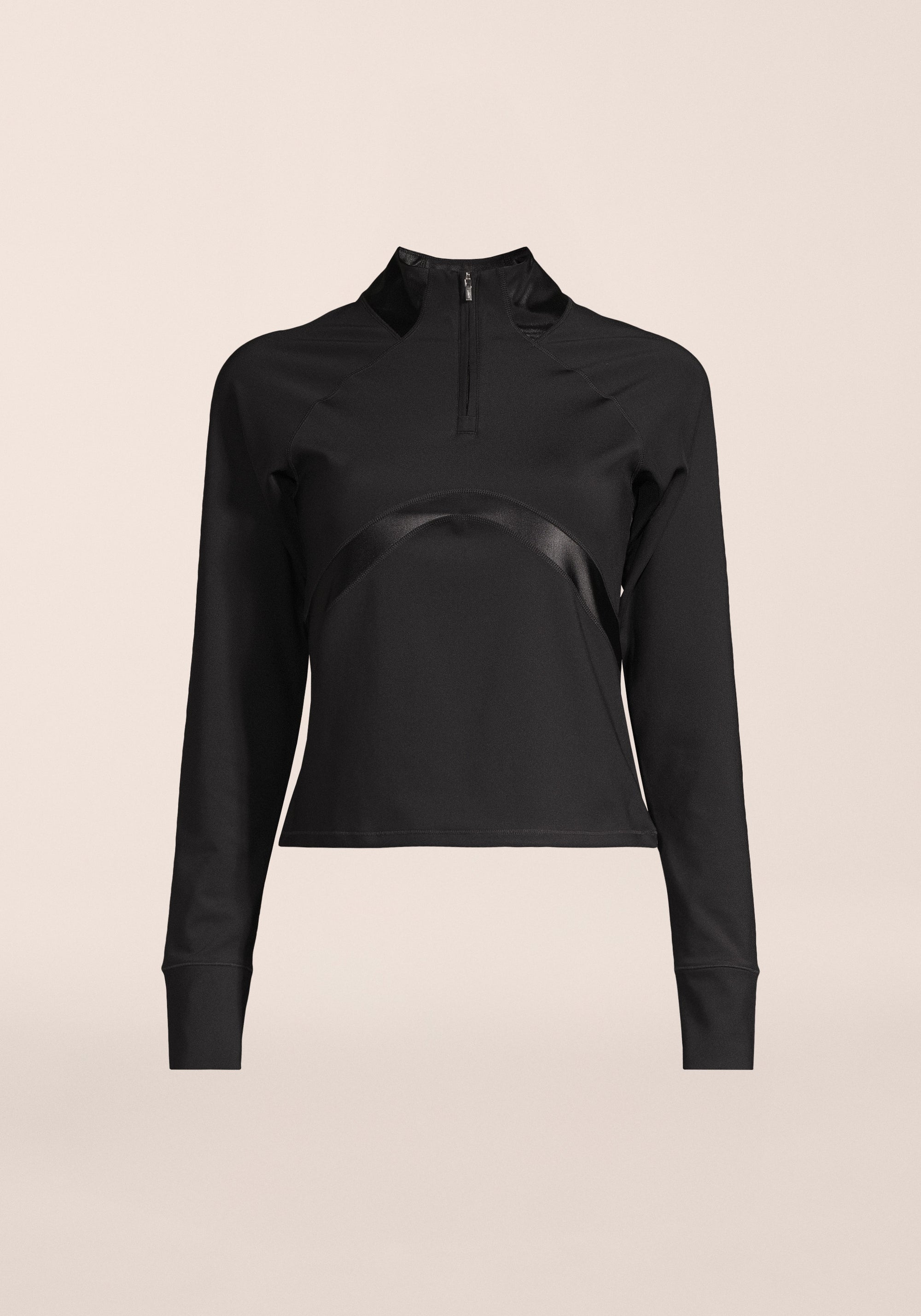 Shiny Matte Long Sleeve - Black