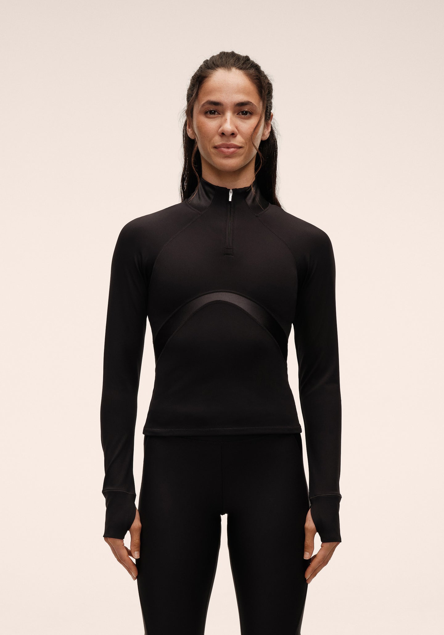Shiny Matte Long Sleeve - Black