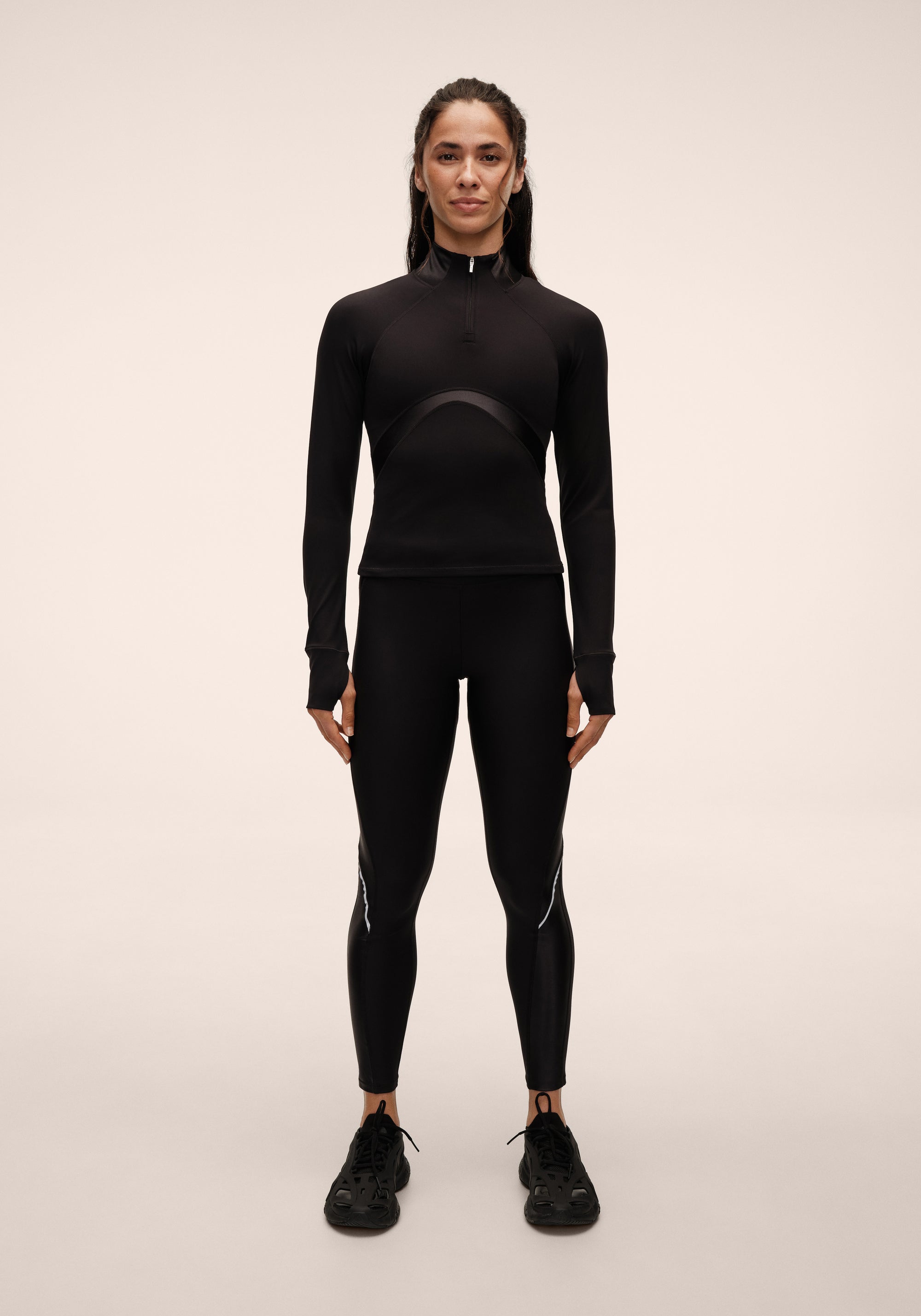 Shiny Matte Long Sleeve - Black