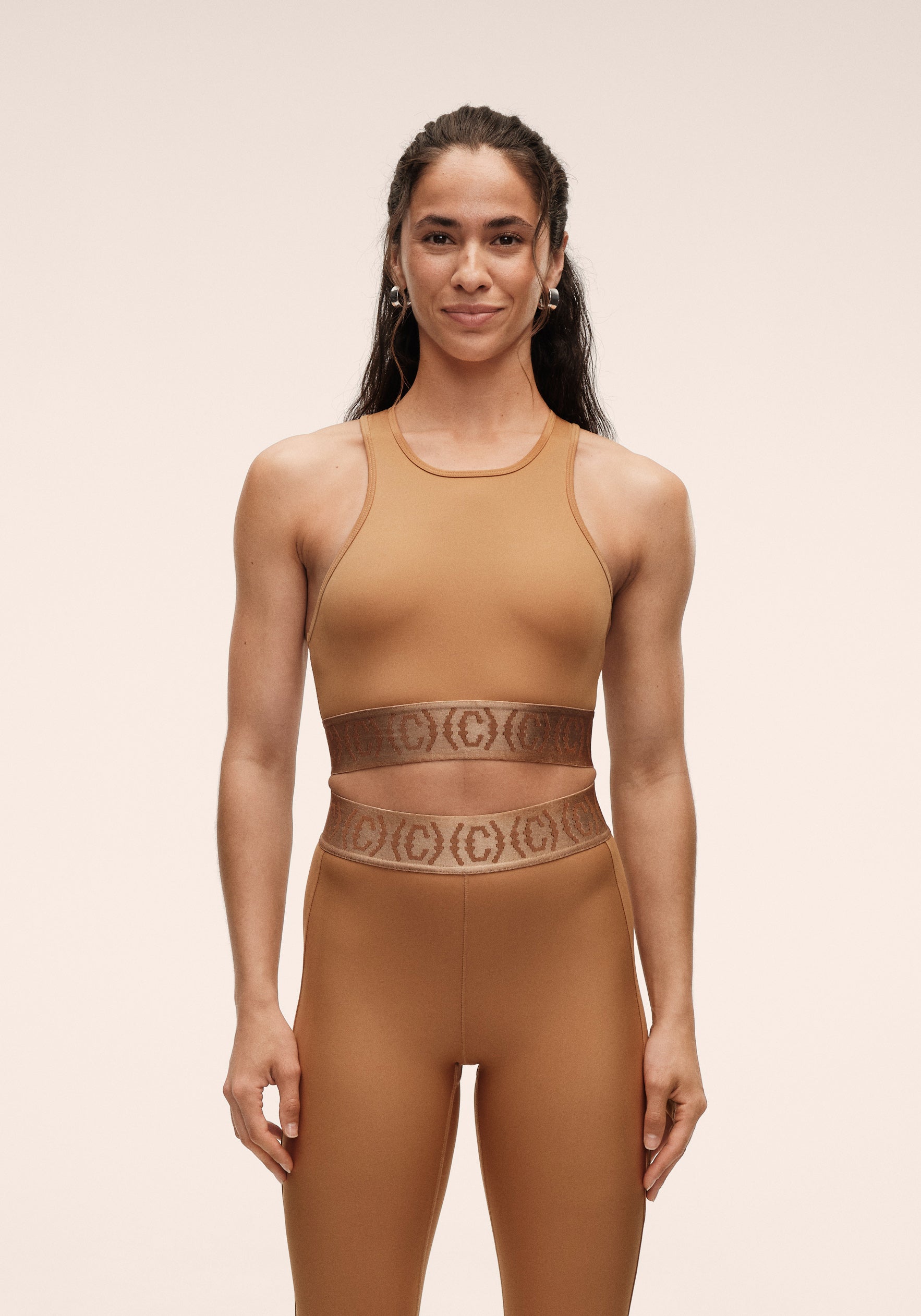 Logo Elastic Top - Golden Brown
