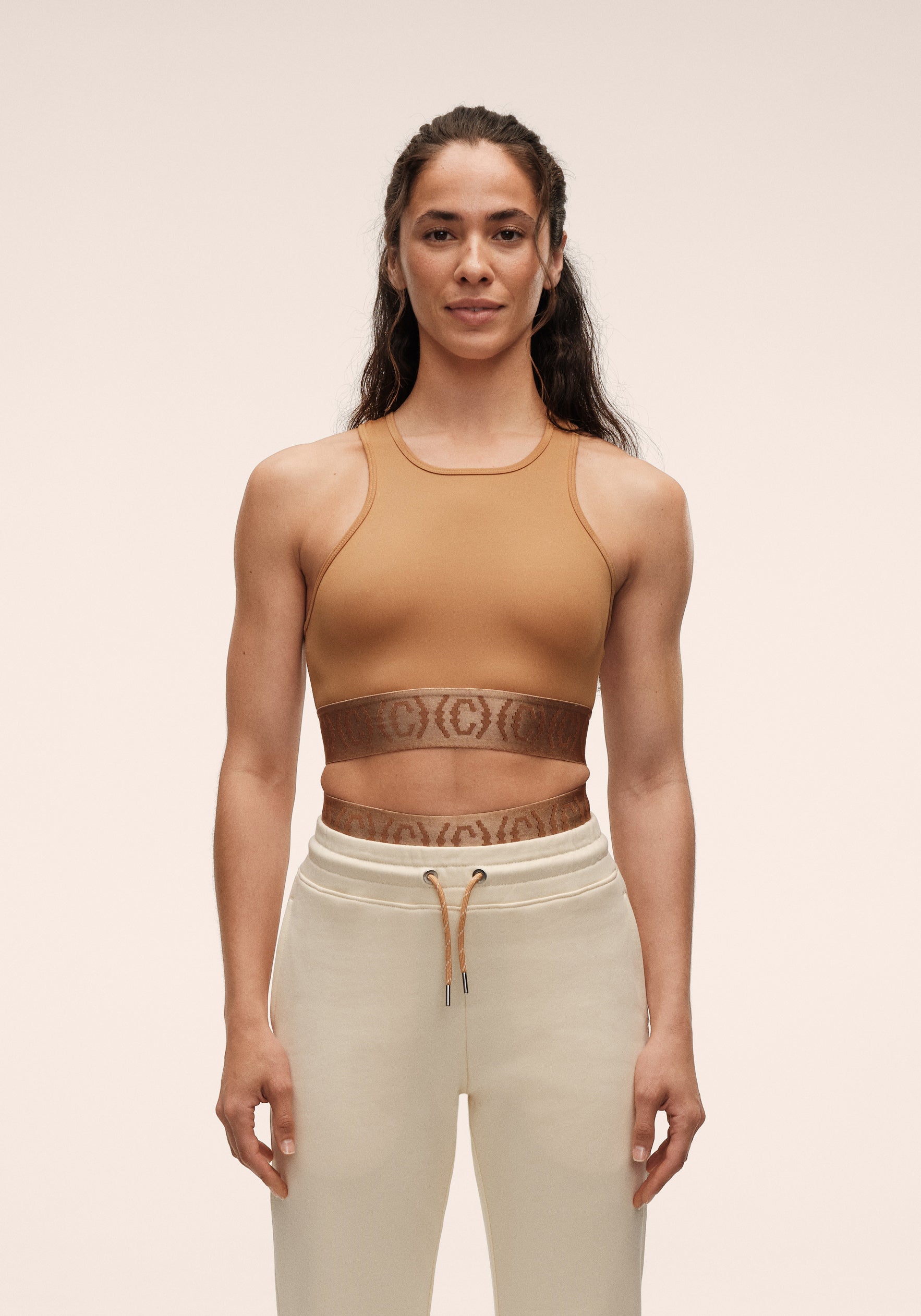 Logo Elastic Top - Golden Brown