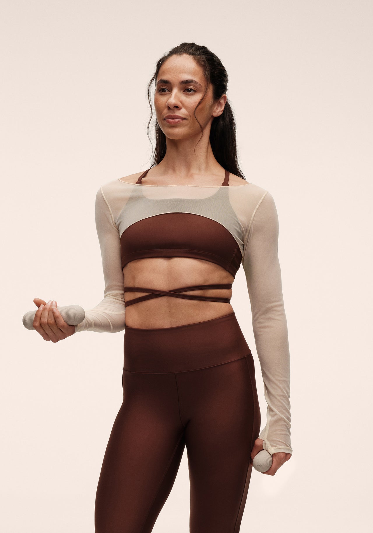 Delicate Studio Mesh Top - Cream