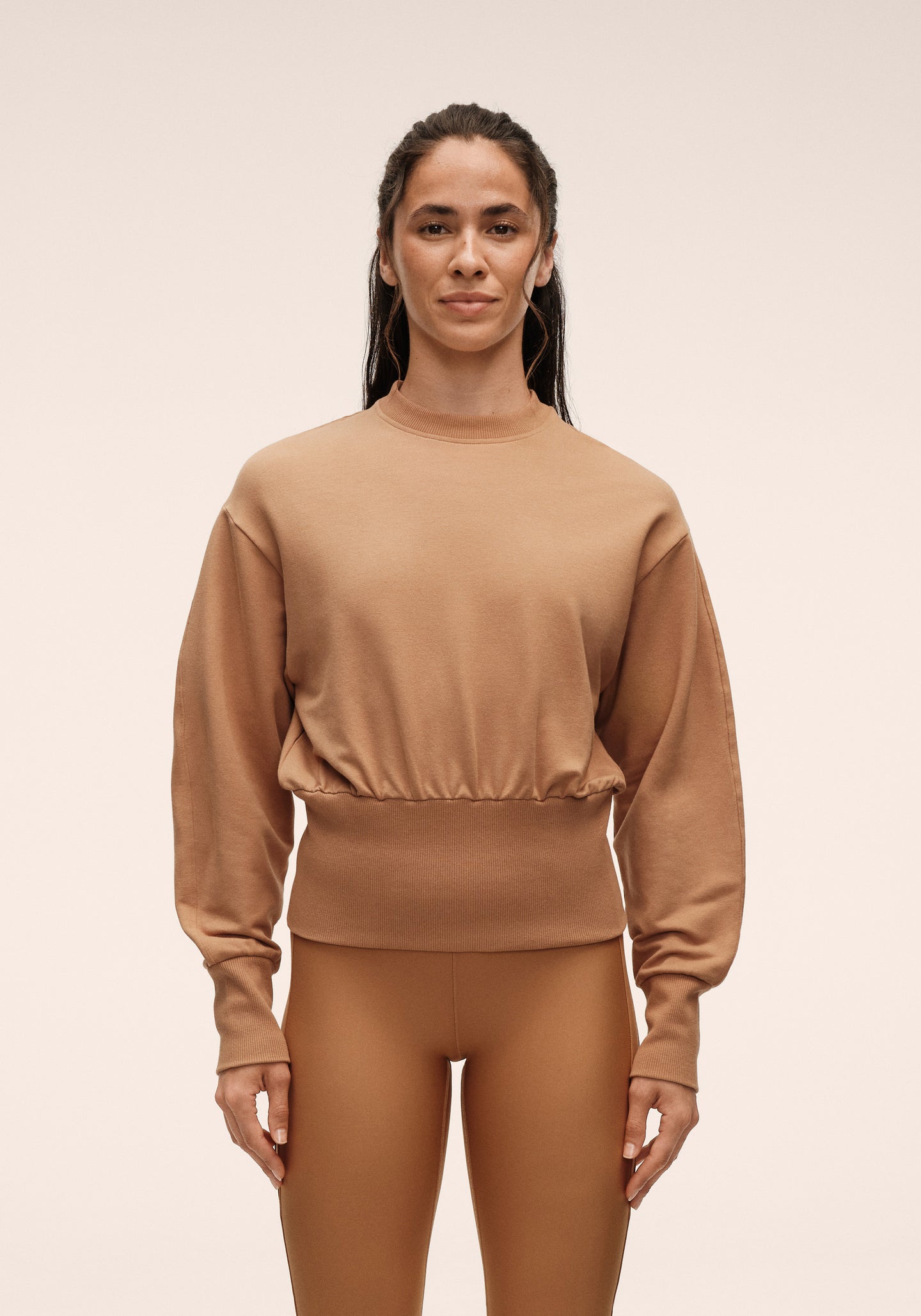 Terry Silhouette Crew - Golden Brown