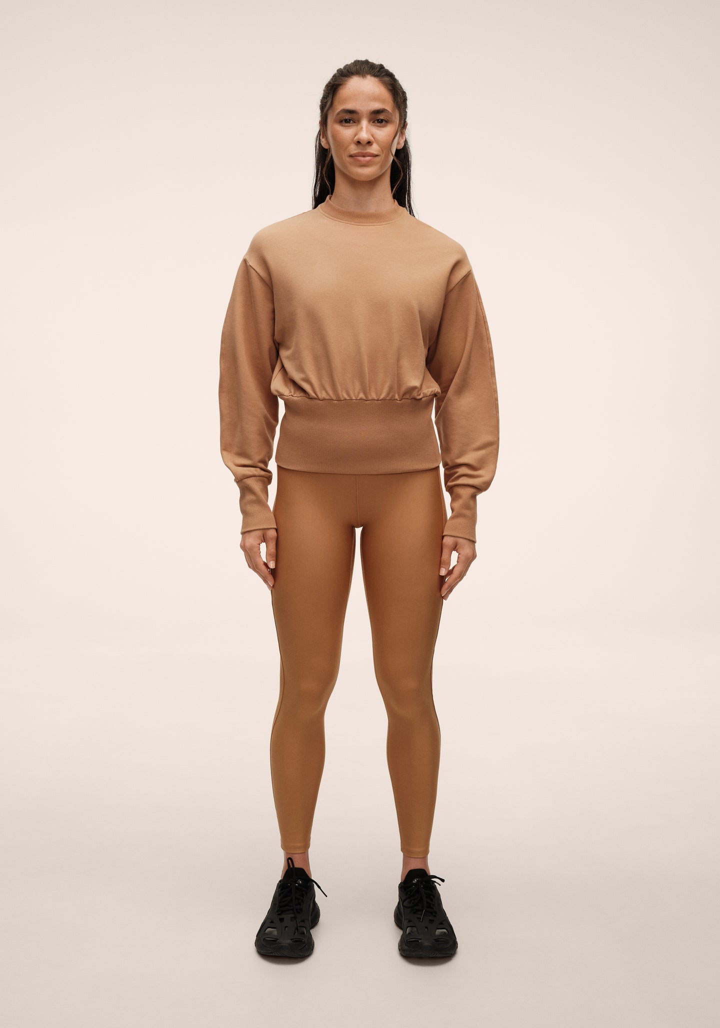 Terry Silhouette Crew - Golden Brown