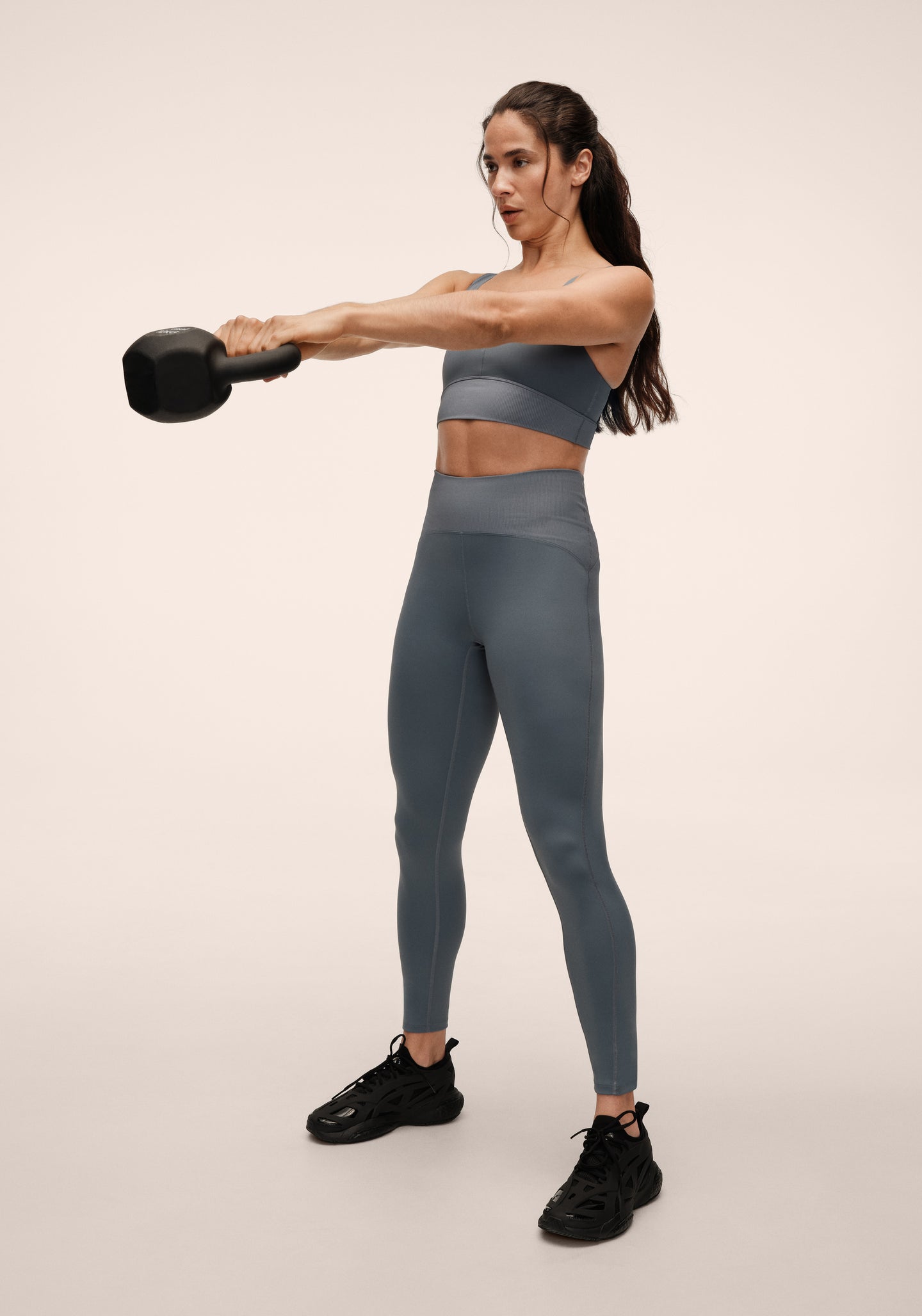 Brace Rib Top - Mirage Blue