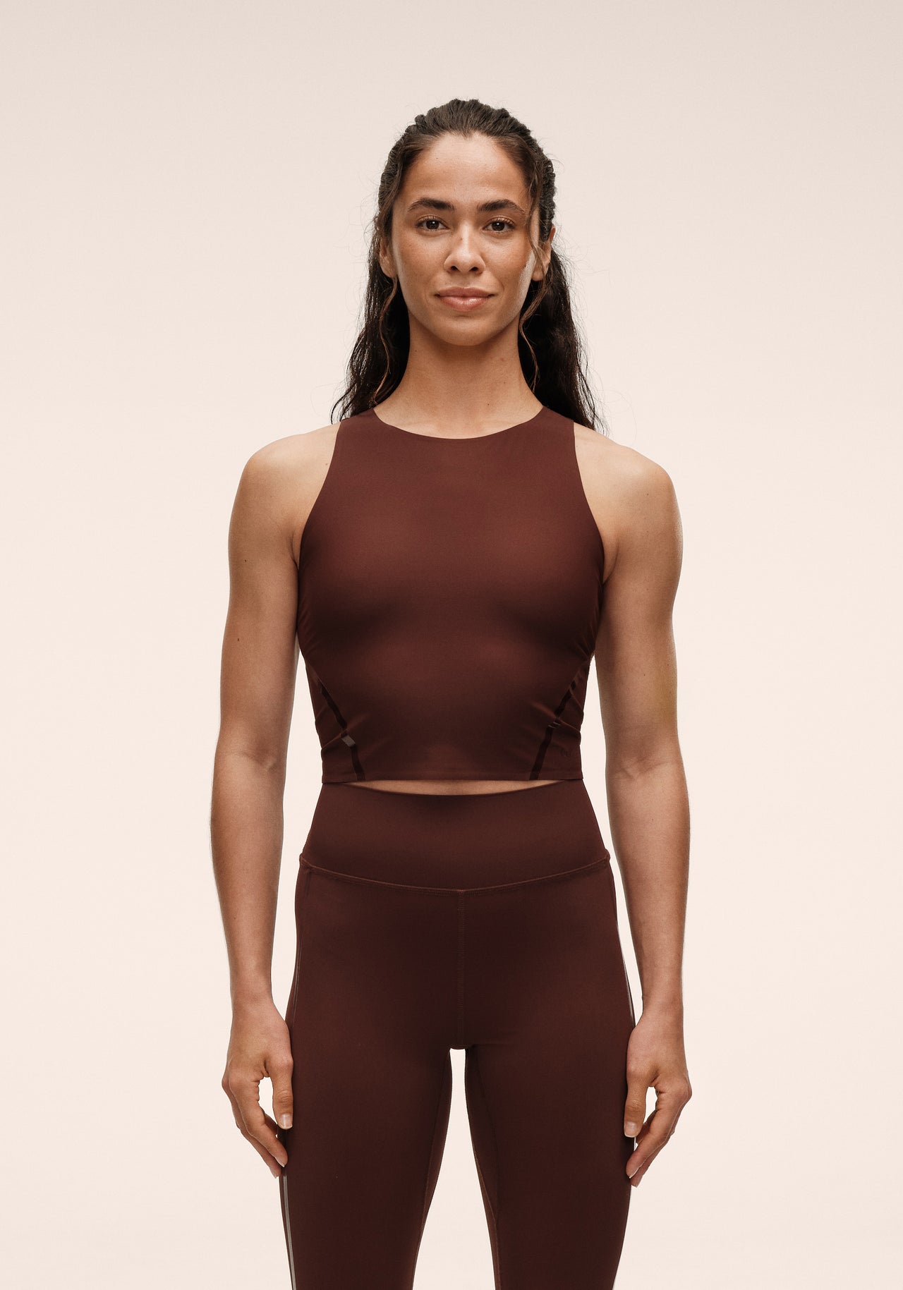 Sculpture Top - Dark Brown