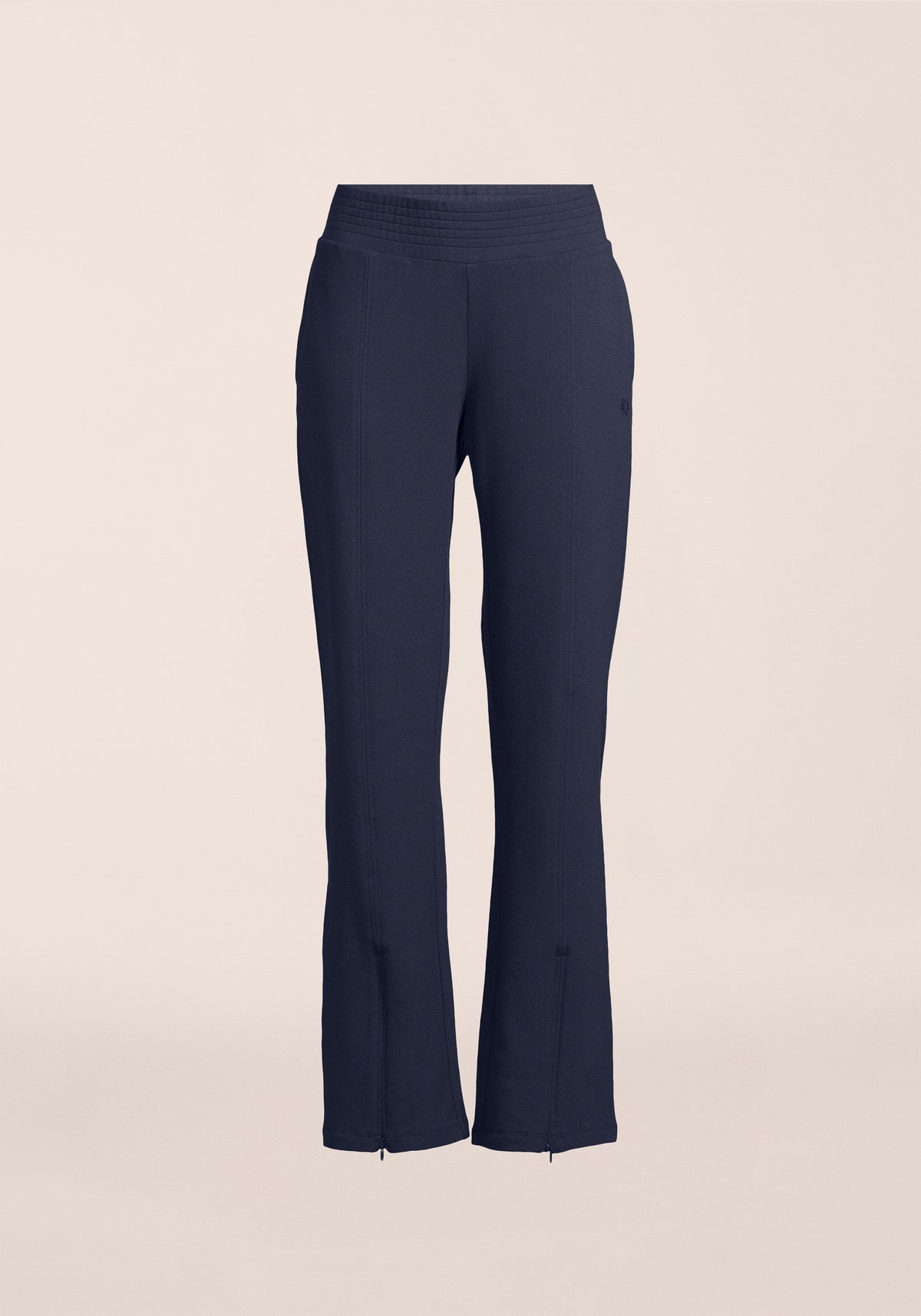 Terry Front Slit Pant - Core Blue