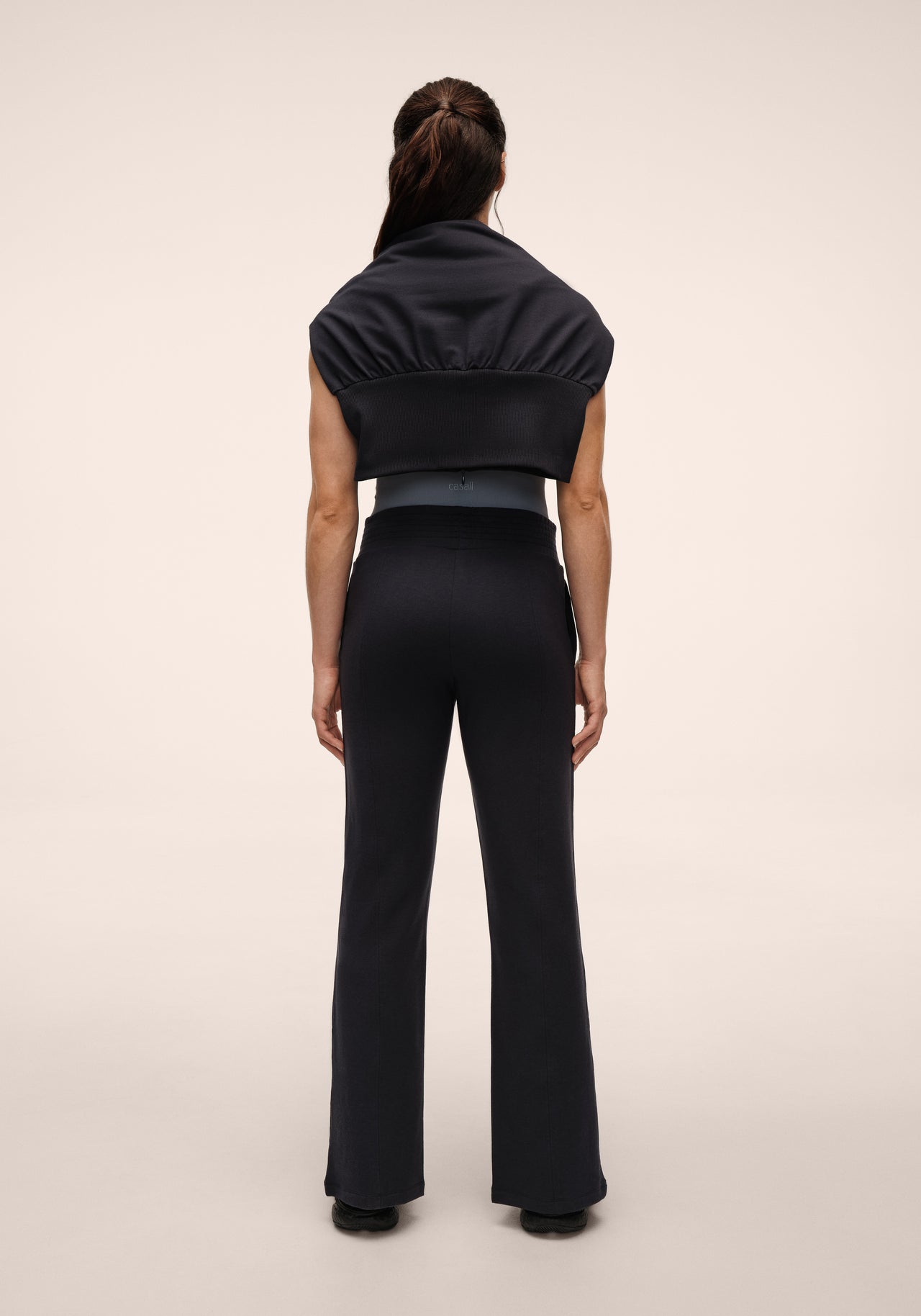 Terry Front Slit Pant - Core Blue