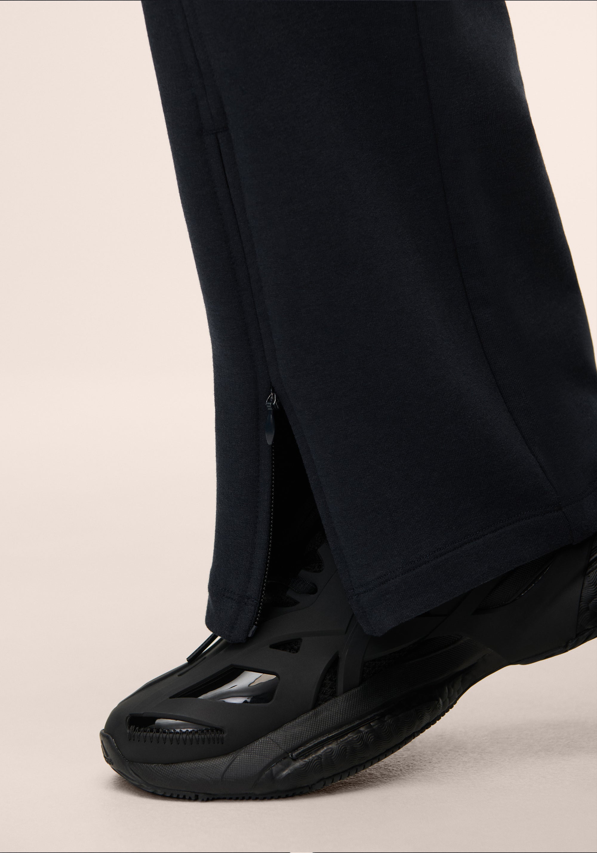 Terry Front Slit Pant - Core Blue