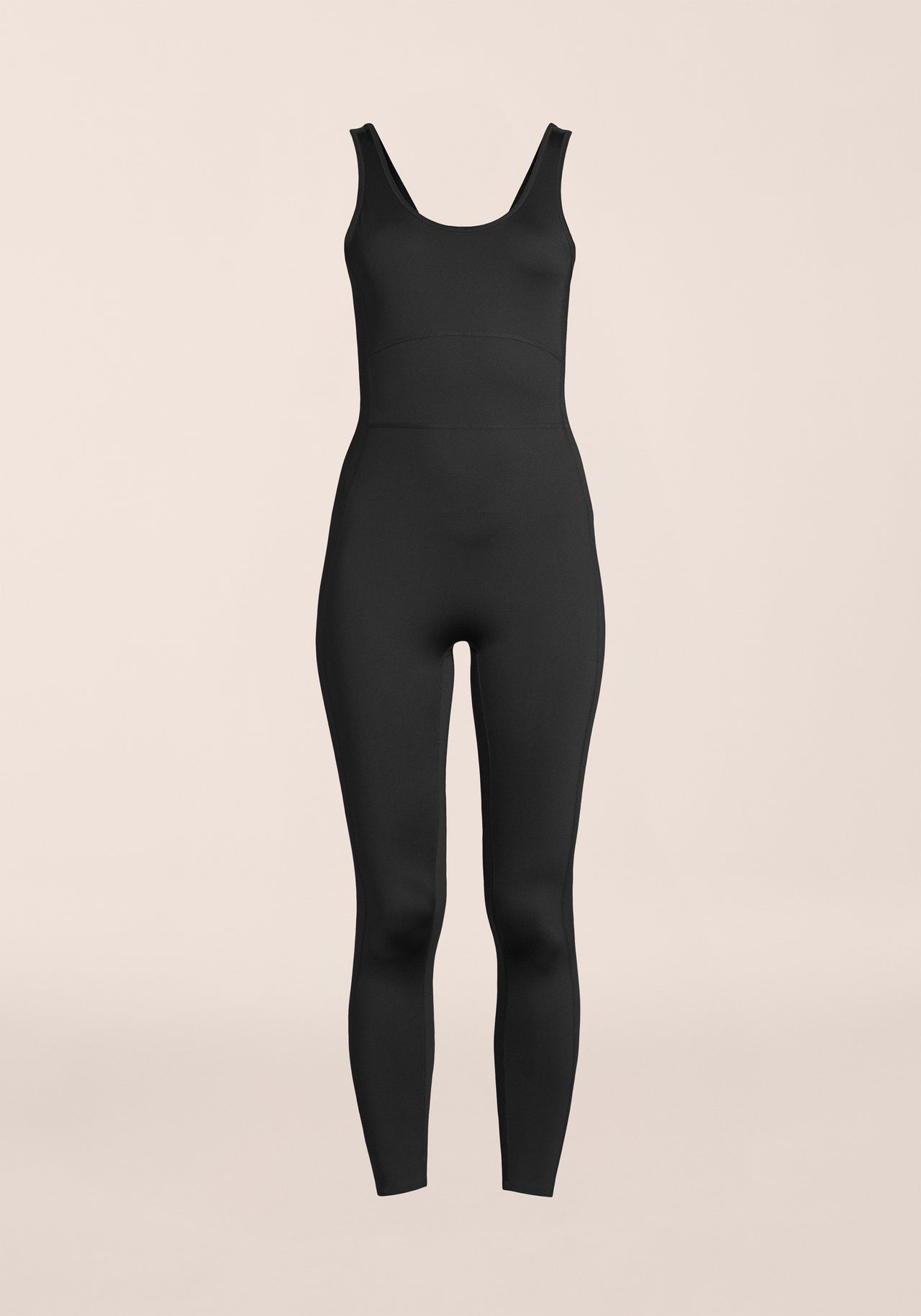 Mesh Back Figure Catsuit - Black