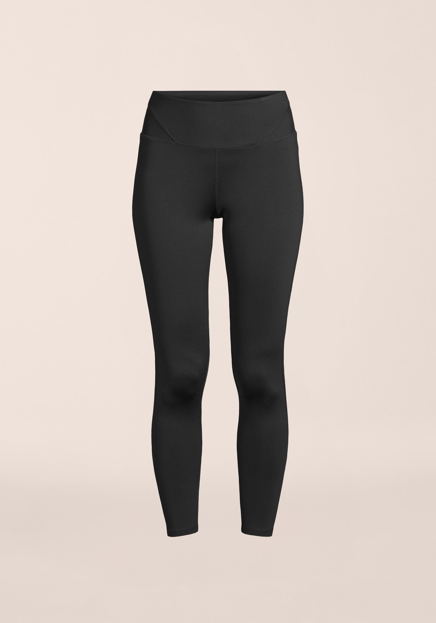 High Waist Mesh Tights - Black