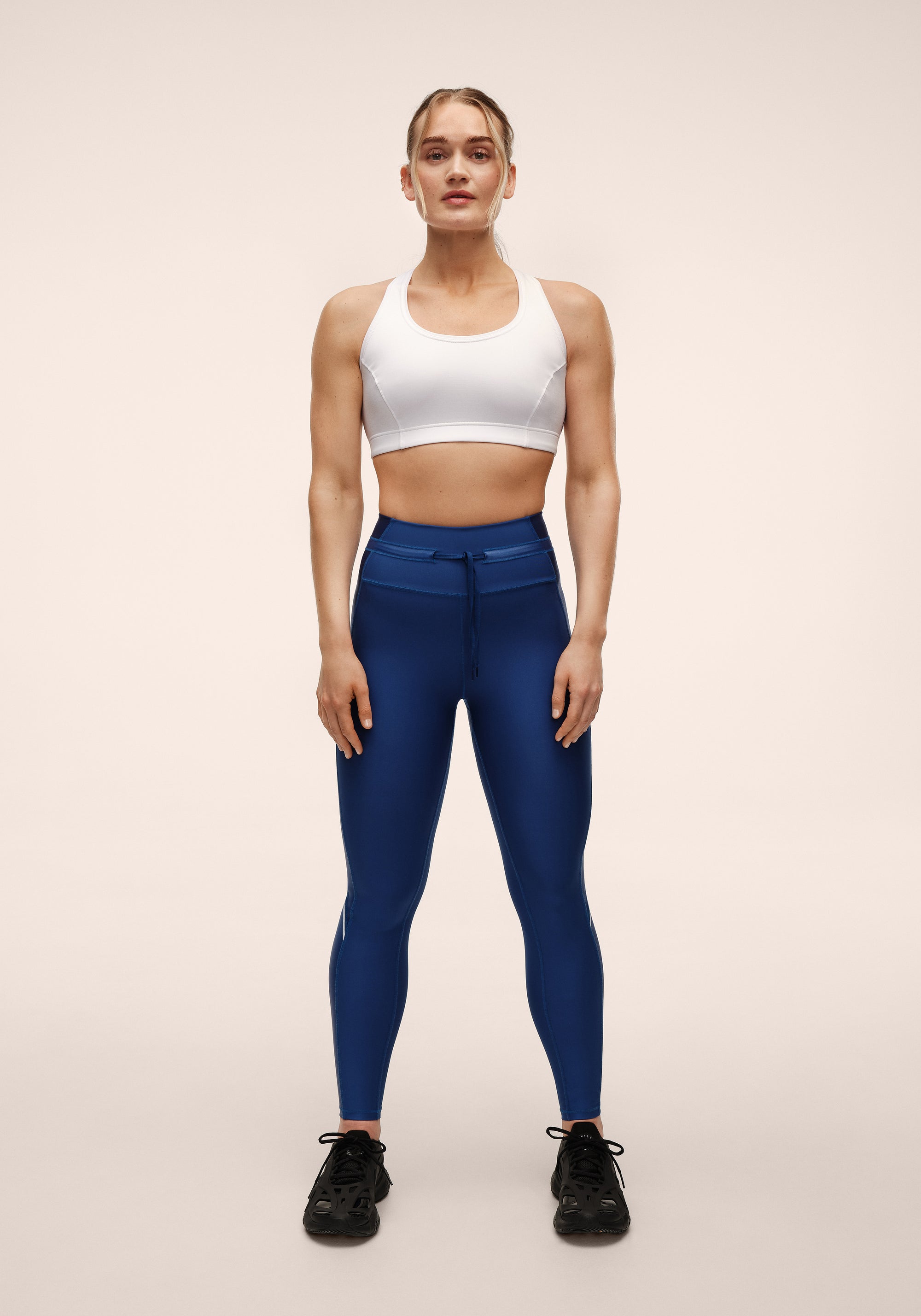 Shiny Matte Tights - Digital Blue