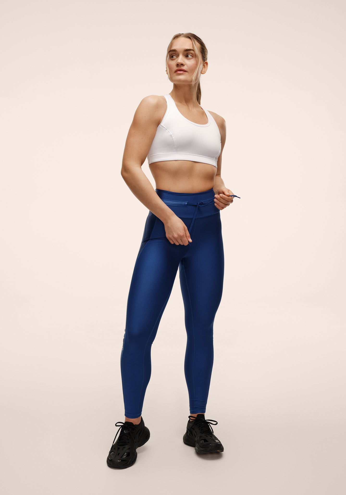 Shiny Matte Tights - Digital Blue